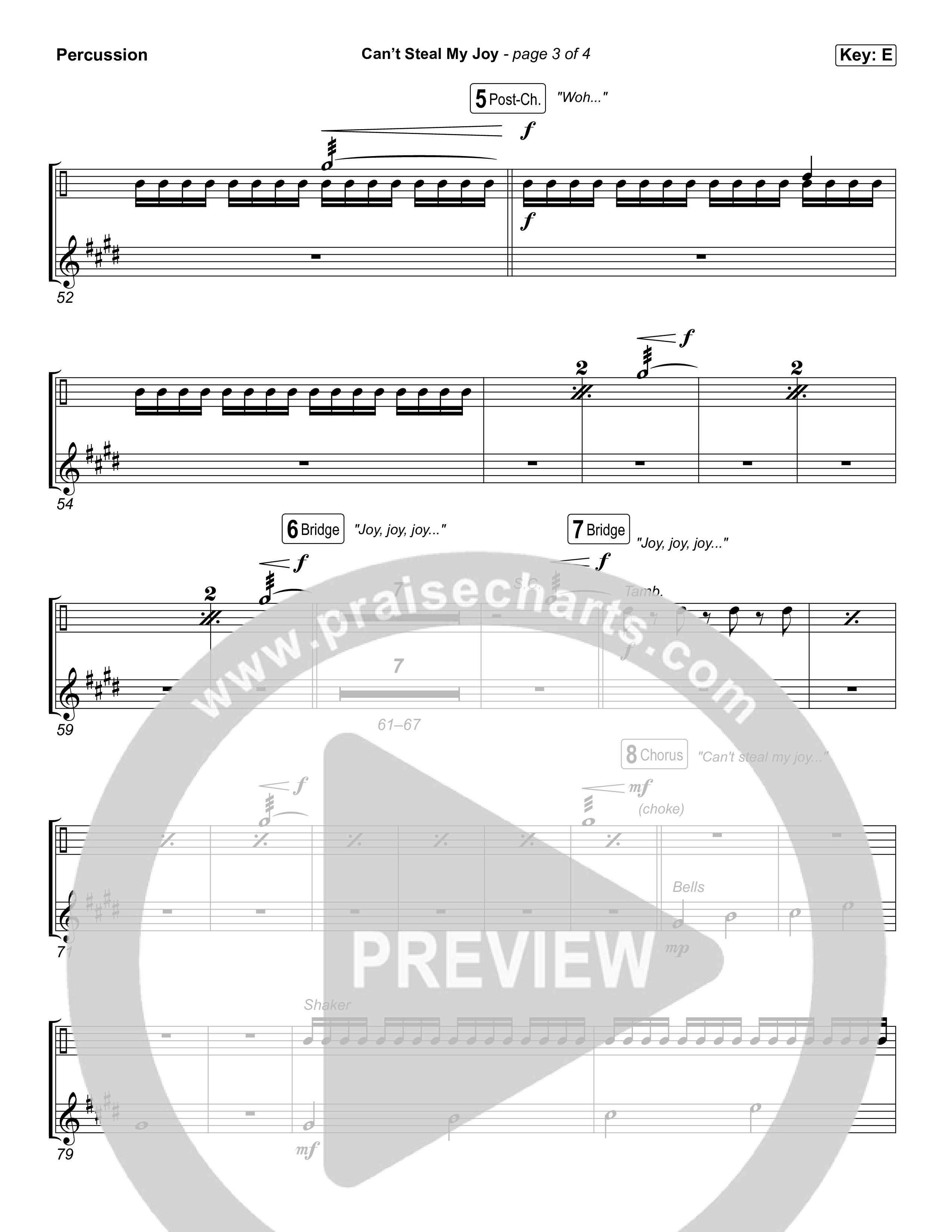 Can't Steal My Joy Percussion (Josiah Queen)