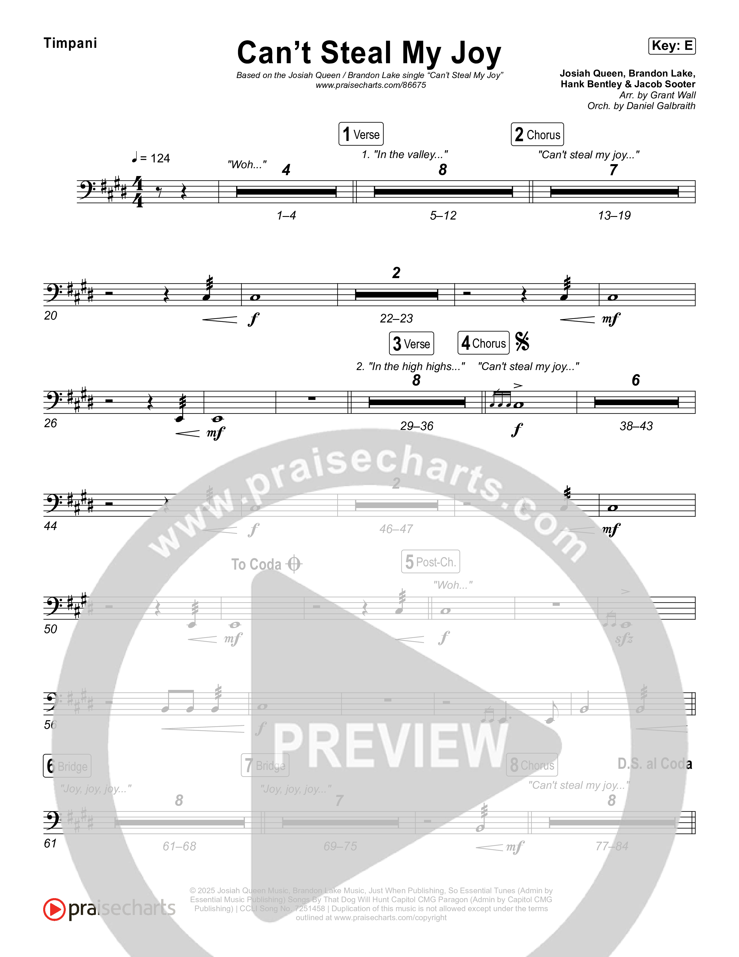 Can't Steal My Joy Timpani (Josiah Queen)