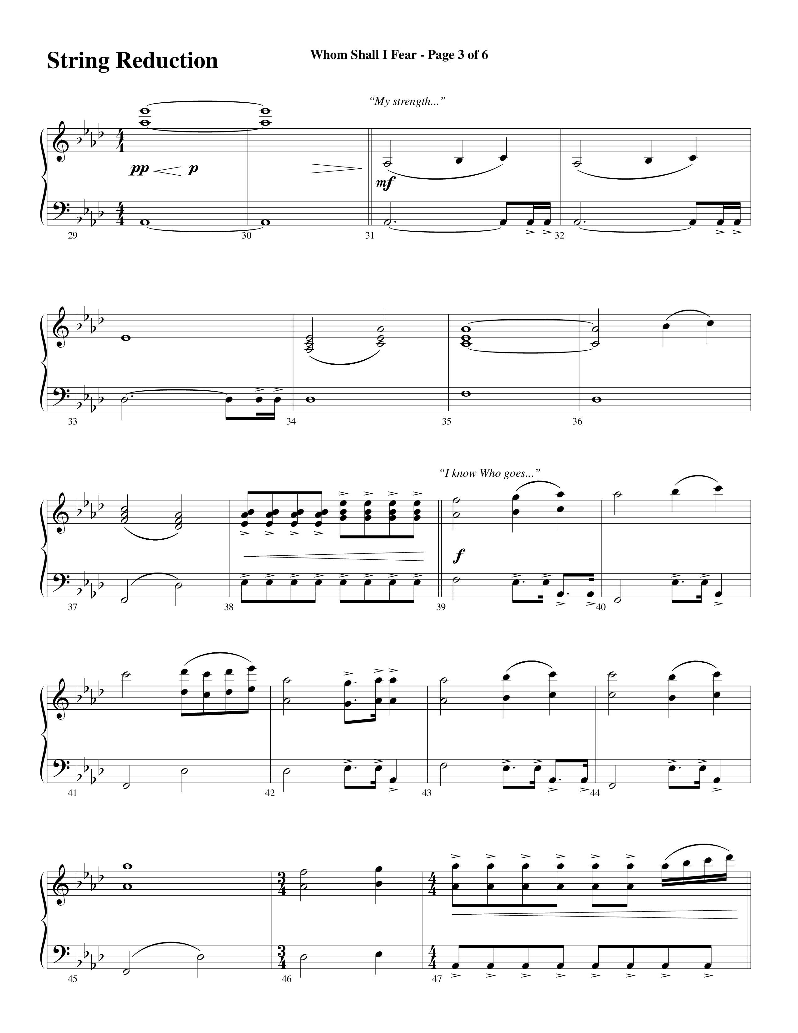 Whom Shall I Fear (God Of Angel Armies) (Choral Anthem SATB) String Reduction (Word Music Choral / Arr. Daniel Semsen)