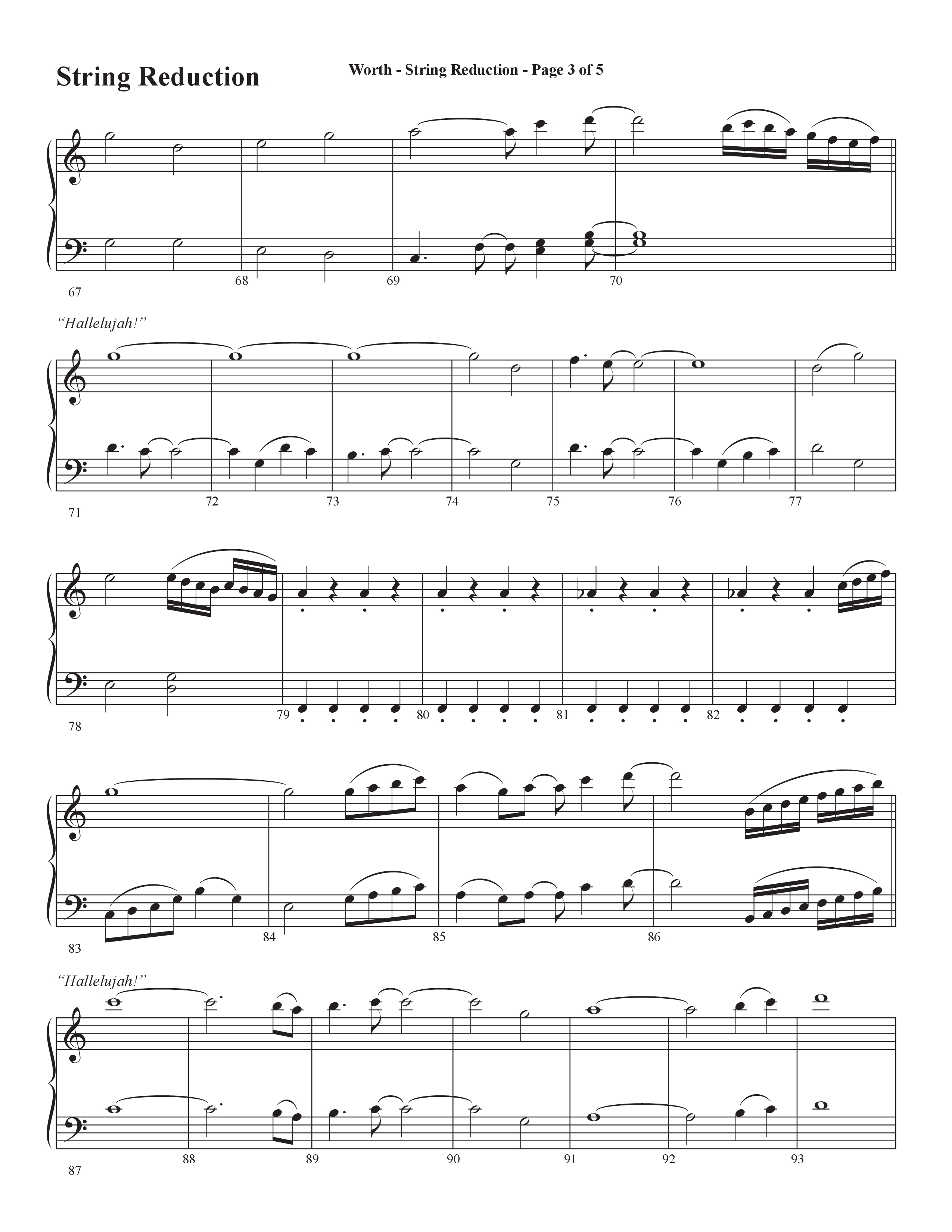 Worth (Choral Anthem SATB) String Reduction (Word Music Choral / Arr. Bradley Knight)