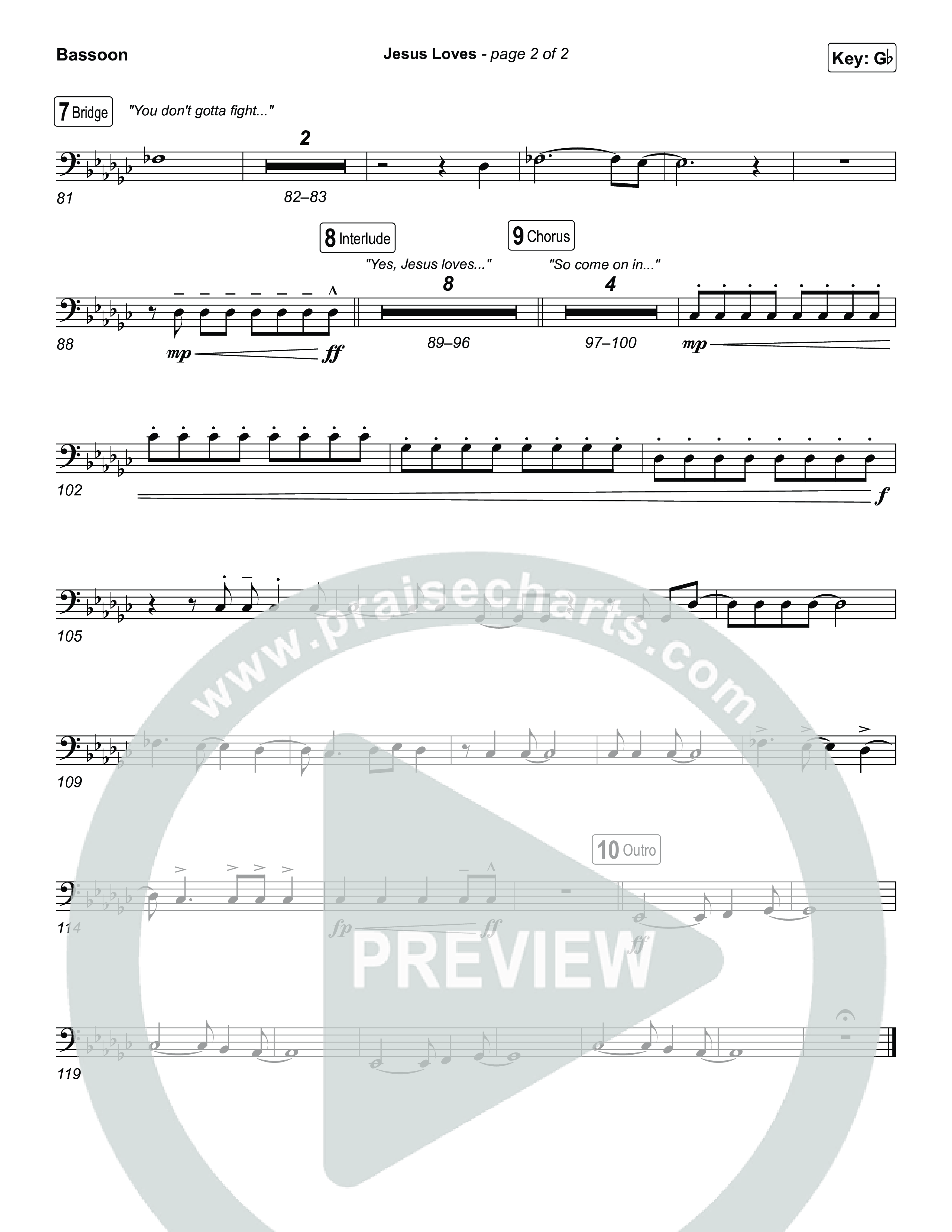 Jesus Loves Bassoon (Zach Williams)