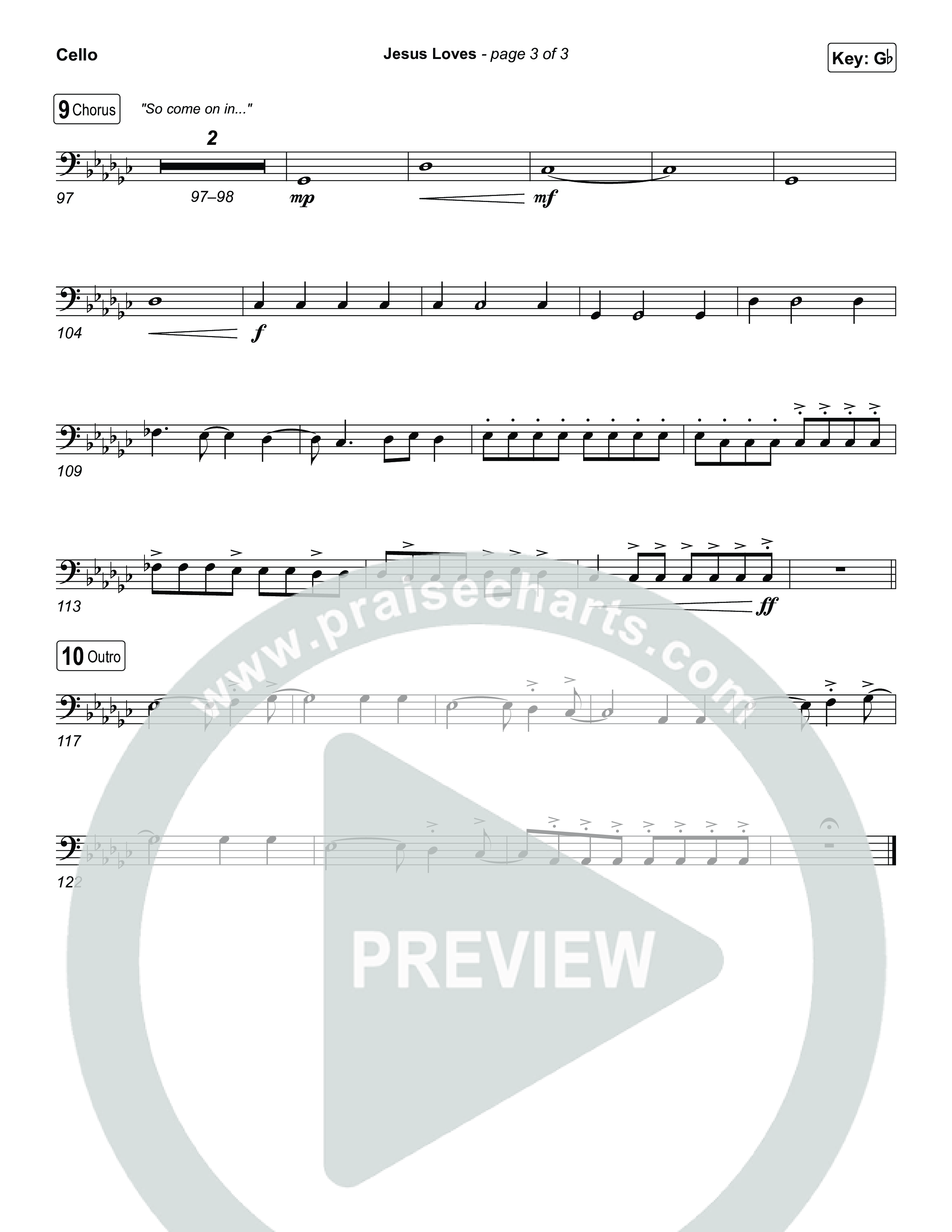 Jesus Loves Cello (Zach Williams)