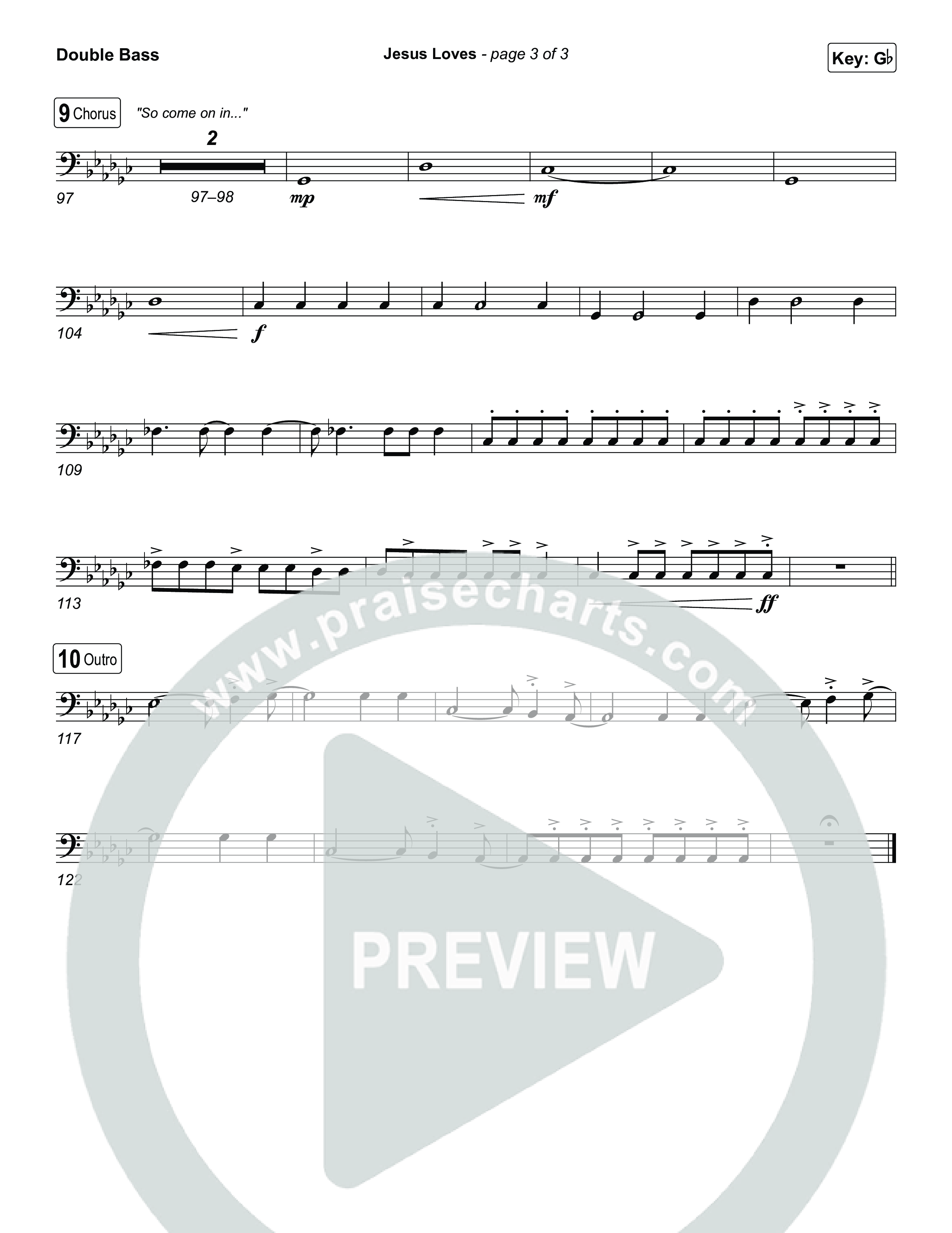 Jesus Loves String Bass (Zach Williams)