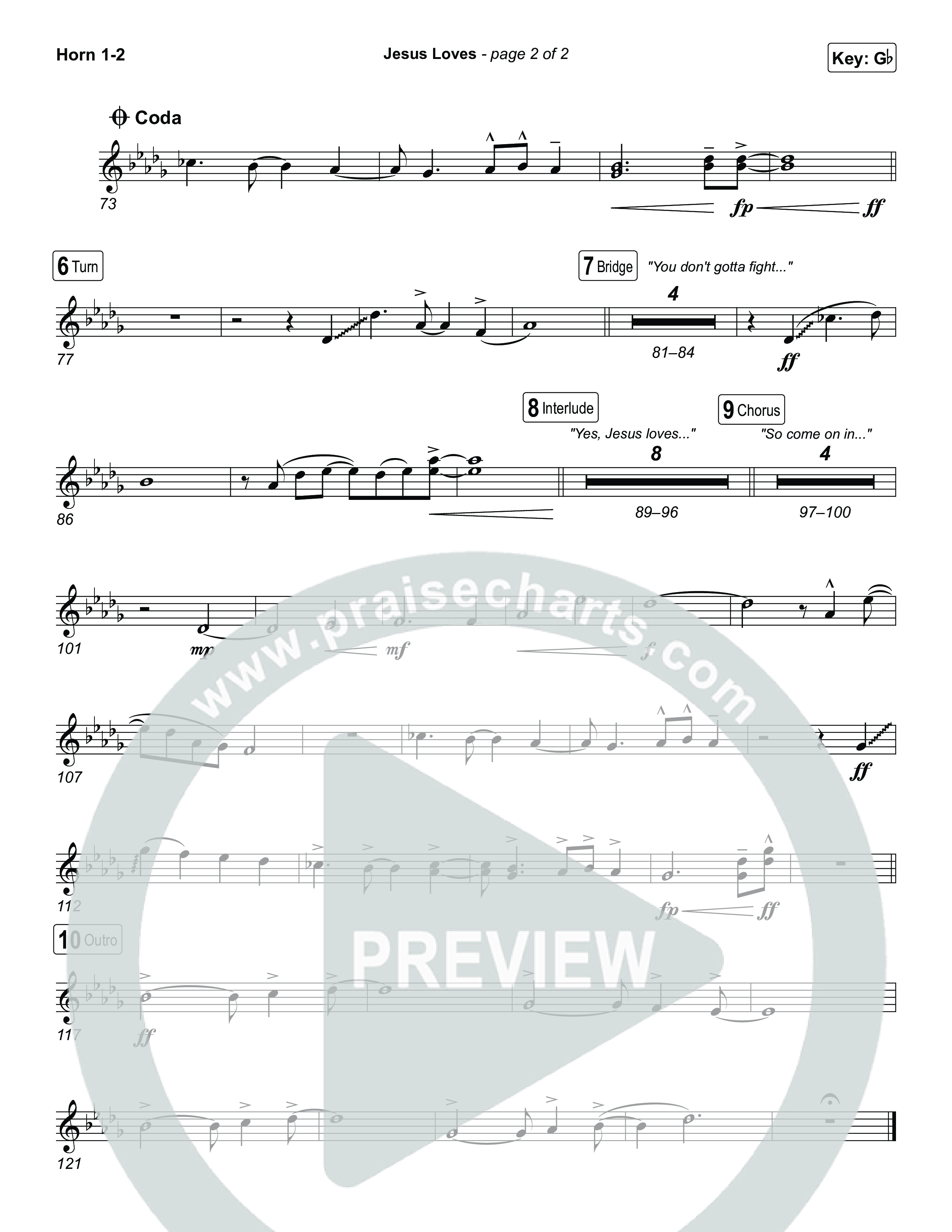 Jesus Loves Brass Pack (Zach Williams)