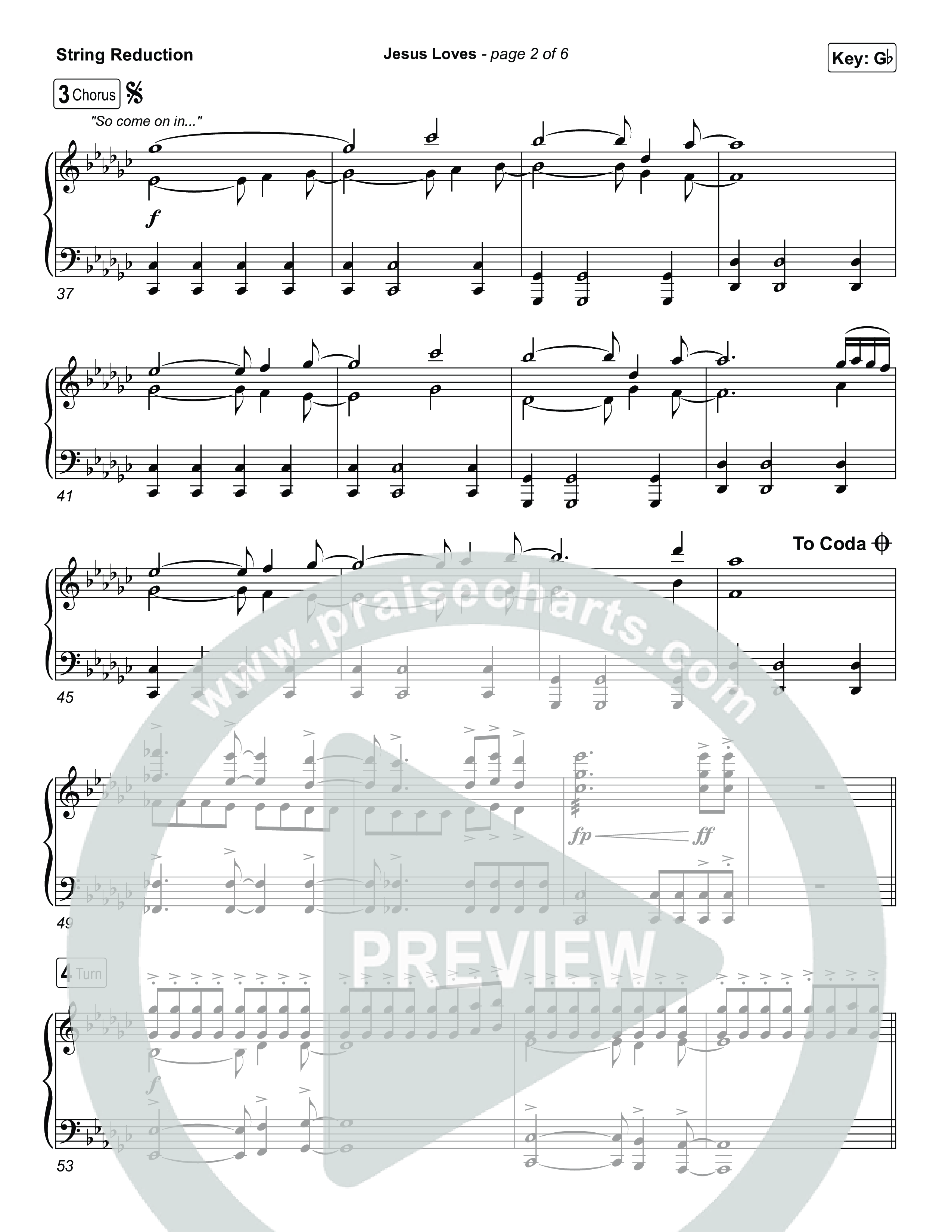 Jesus Loves String Reduction (Zach Williams)