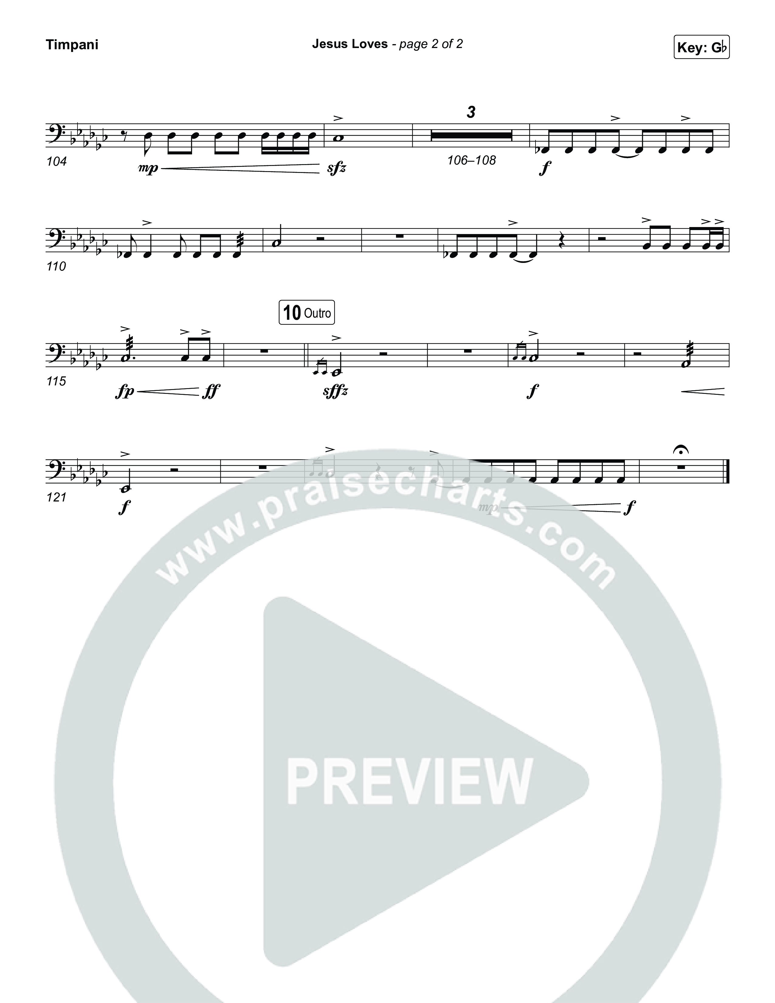 Jesus Loves Timpani (Zach Williams)