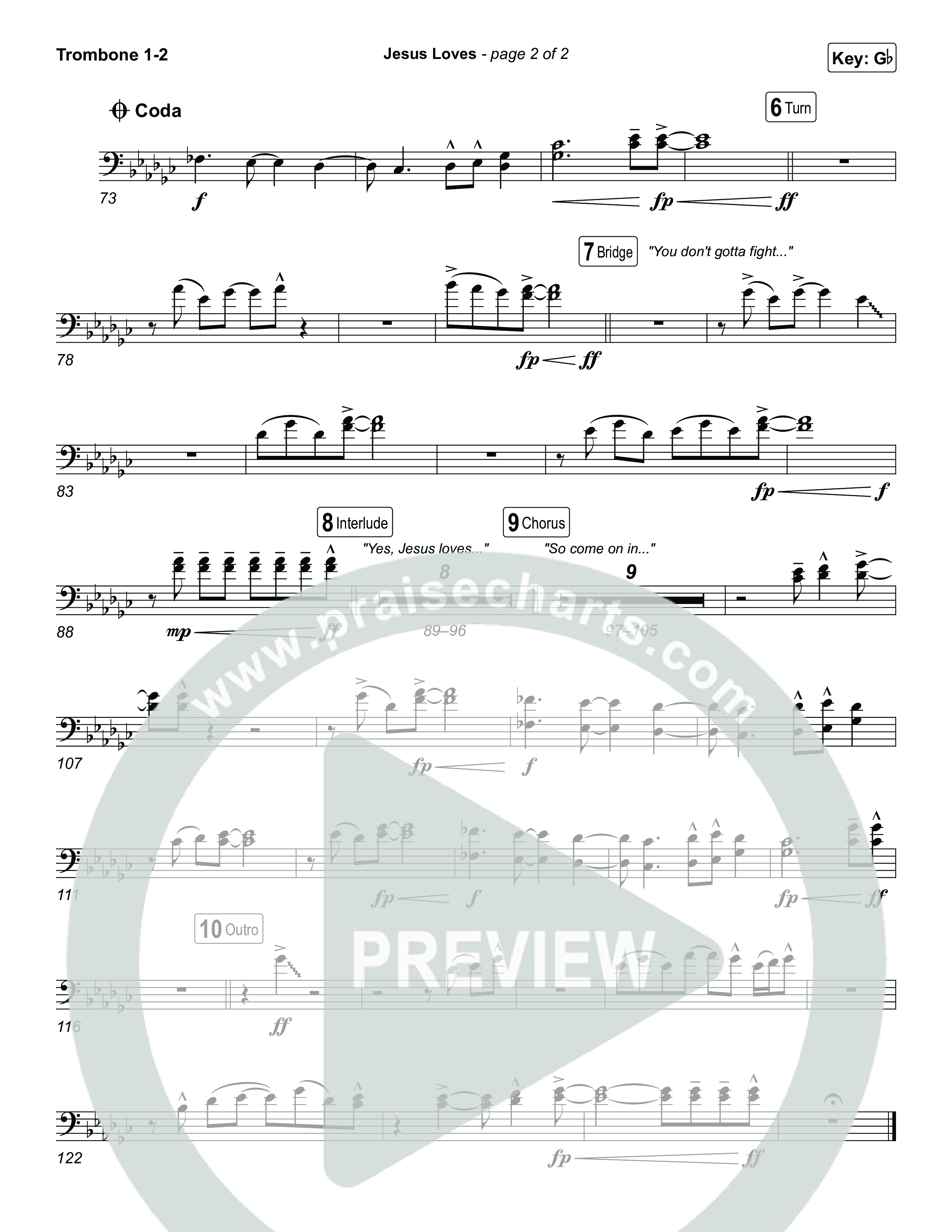 Jesus Loves Trombone 1/2 (Zach Williams)