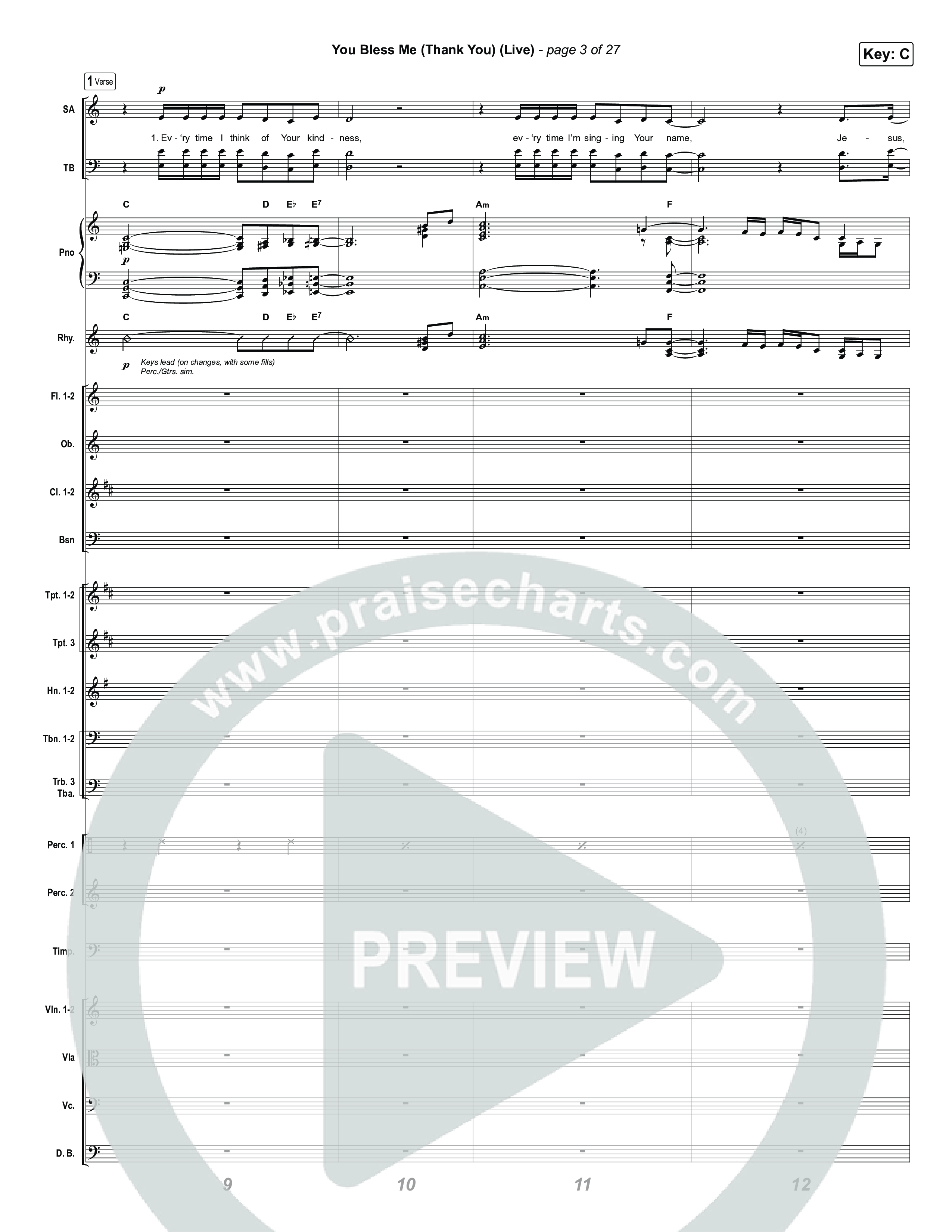 You Bless Me (Thank You) (Live) Orchestration (We The Kingdom / Dwan Hill / The Choir Room)