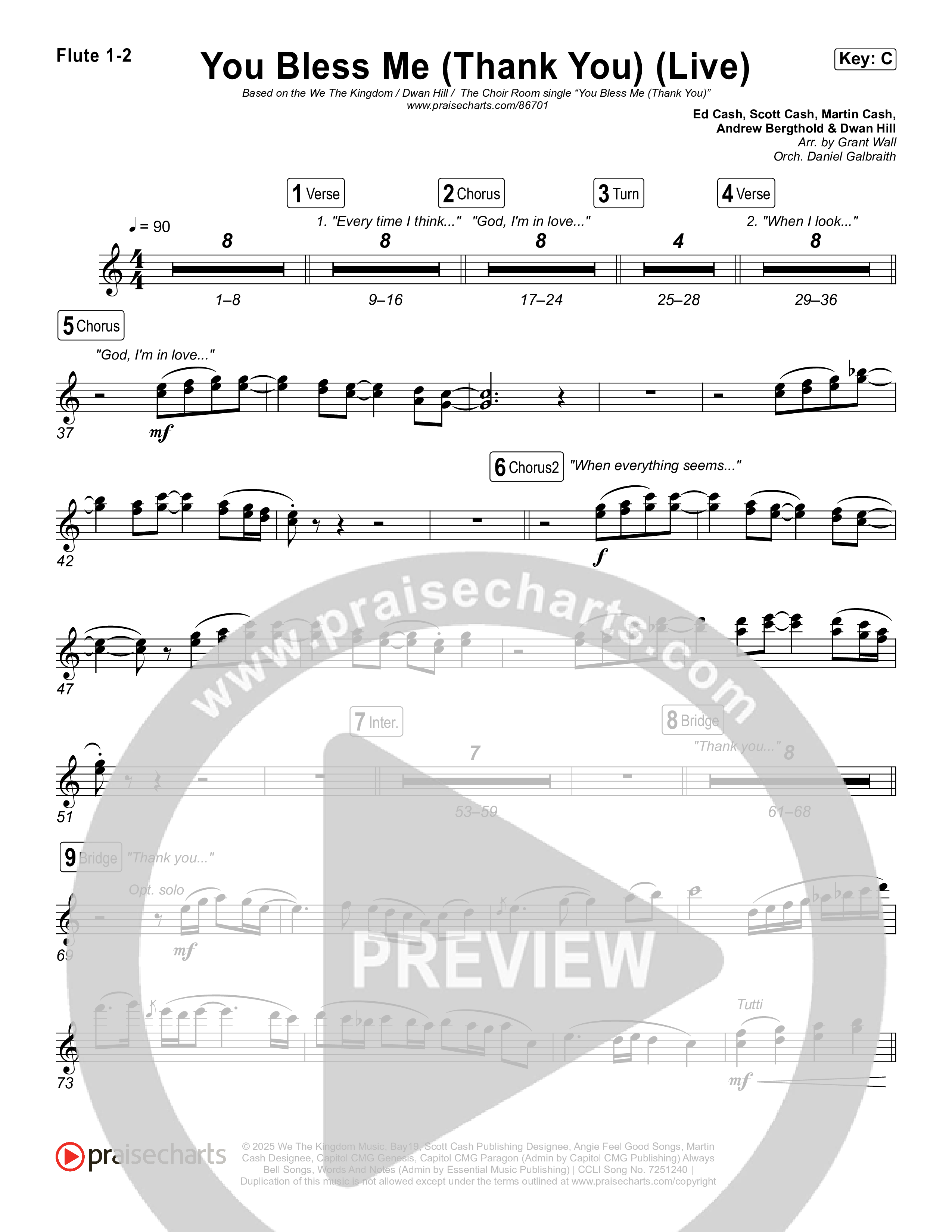 You Bless Me (Thank You) (Live) Wind Pack (We The Kingdom / Dwan Hill / The Choir Room)