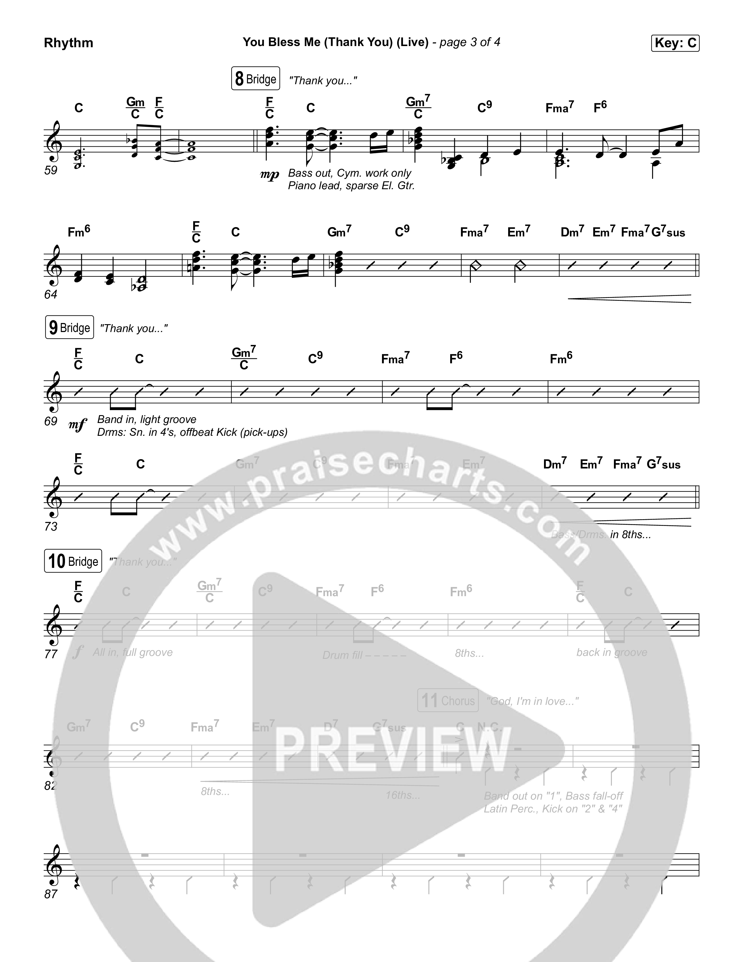 You Bless Me (Thank You) (Live) Rhythm Pack (We The Kingdom / Dwan Hill / The Choir Room)