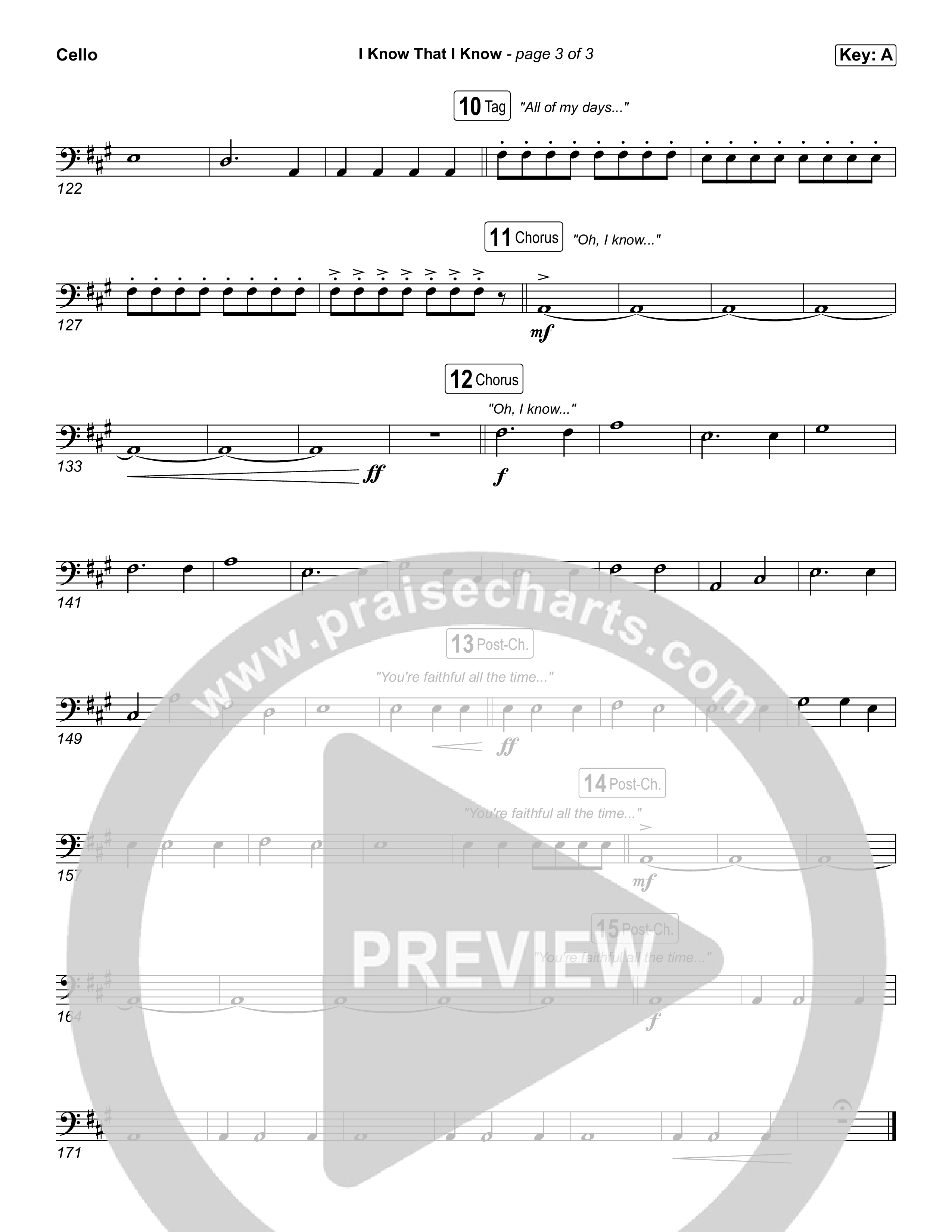 I Know That I Know Cello (The Belonging Co / David Dennis)