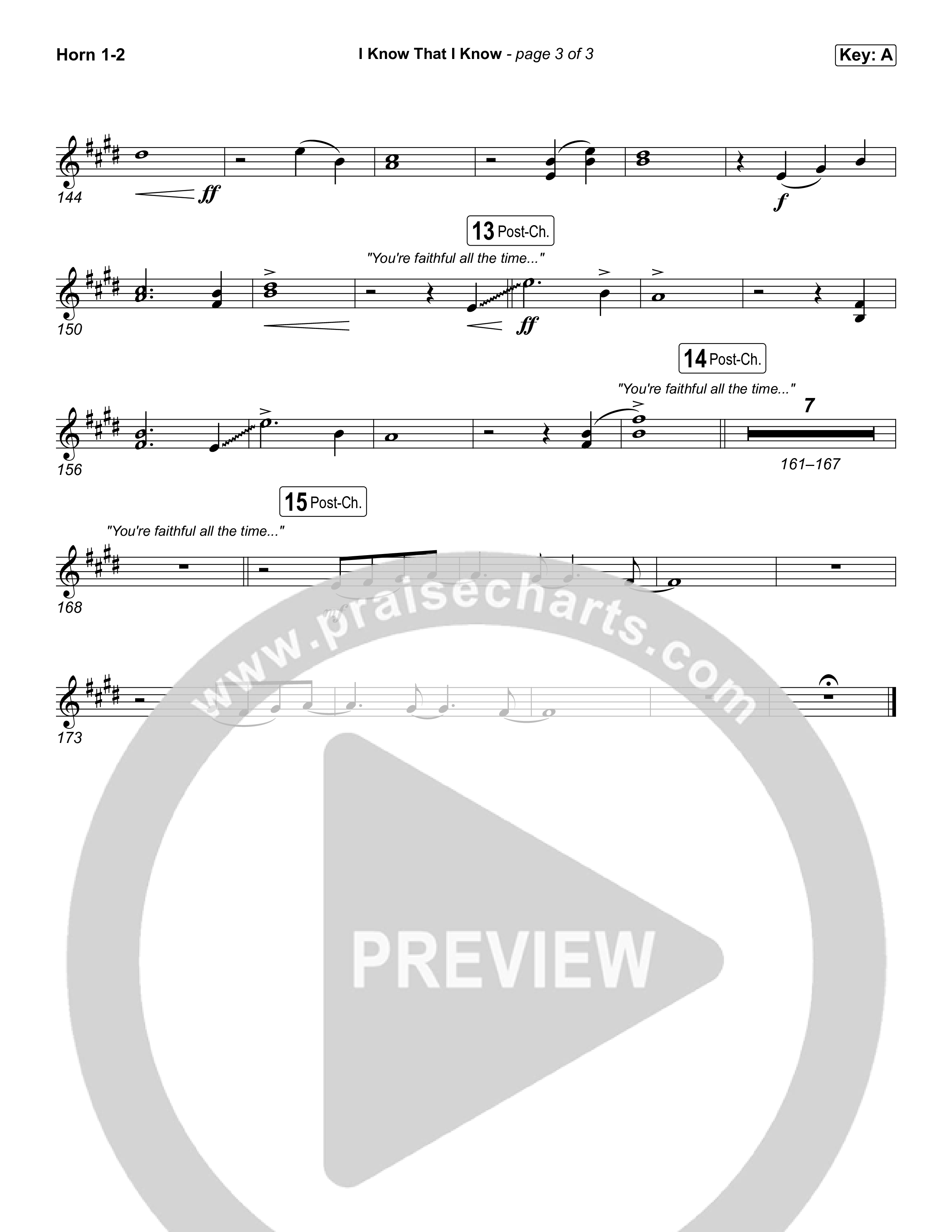 I Know That I Know Brass Pack (The Belonging Co / David Dennis)
