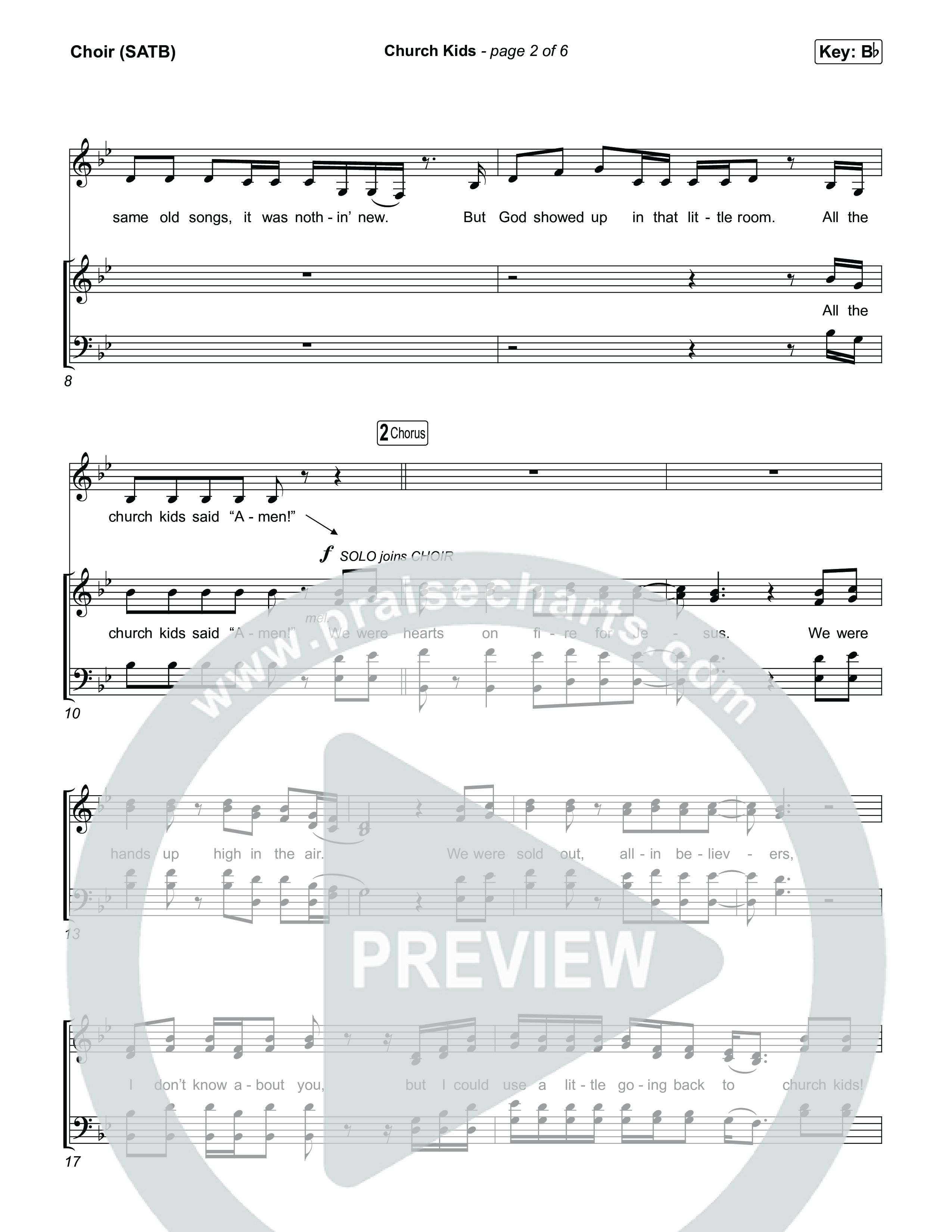 Church Kids Choir Sheet (SATB) (Natalie Layne)