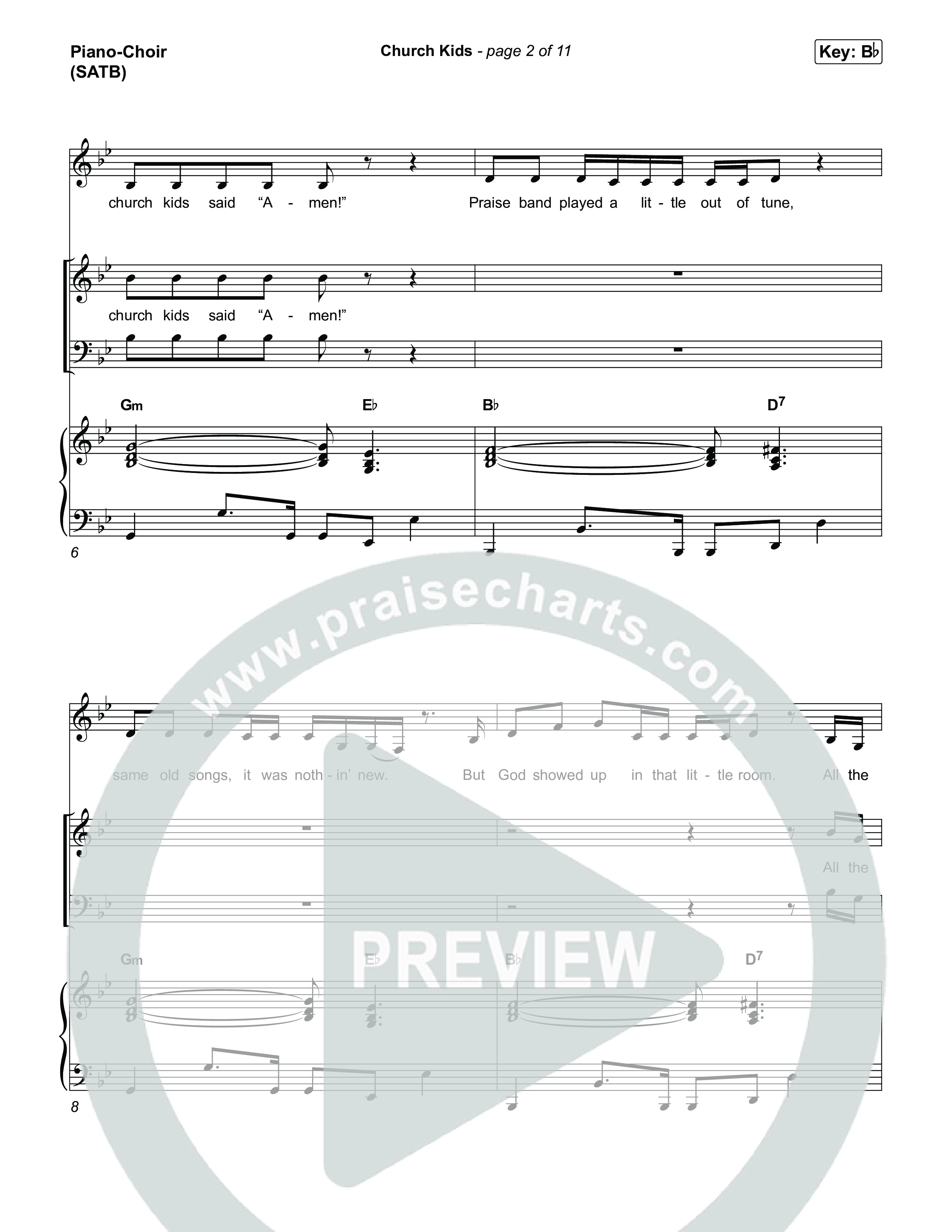 Church Kids Piano/Vocal (SATB) (Natalie Layne)