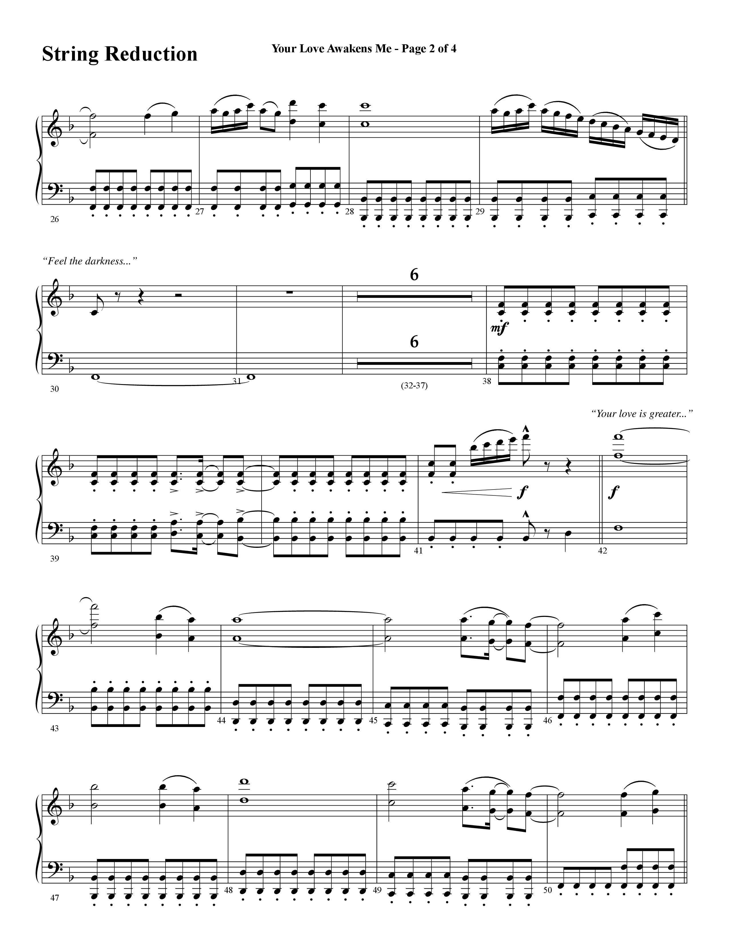 Your Love Awakens Me (Choral Anthem SATB) String Reduction (Word Music Choral / Arr. Daniel Semsen)
