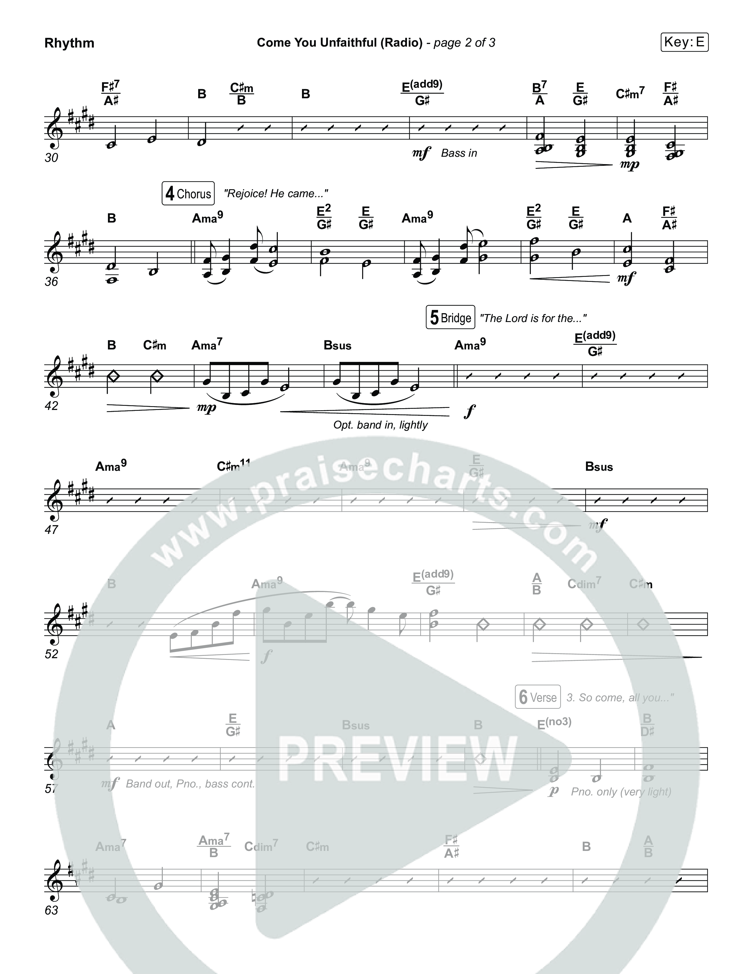 Come You Unfaithful (Unison/2-Part) Rhythm Pack (Michael Boggs / Arr. Luke Gambill)