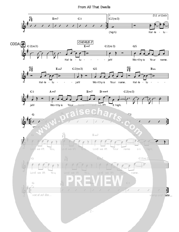 From All That Dwells Lead Sheet (Symphony In Red)