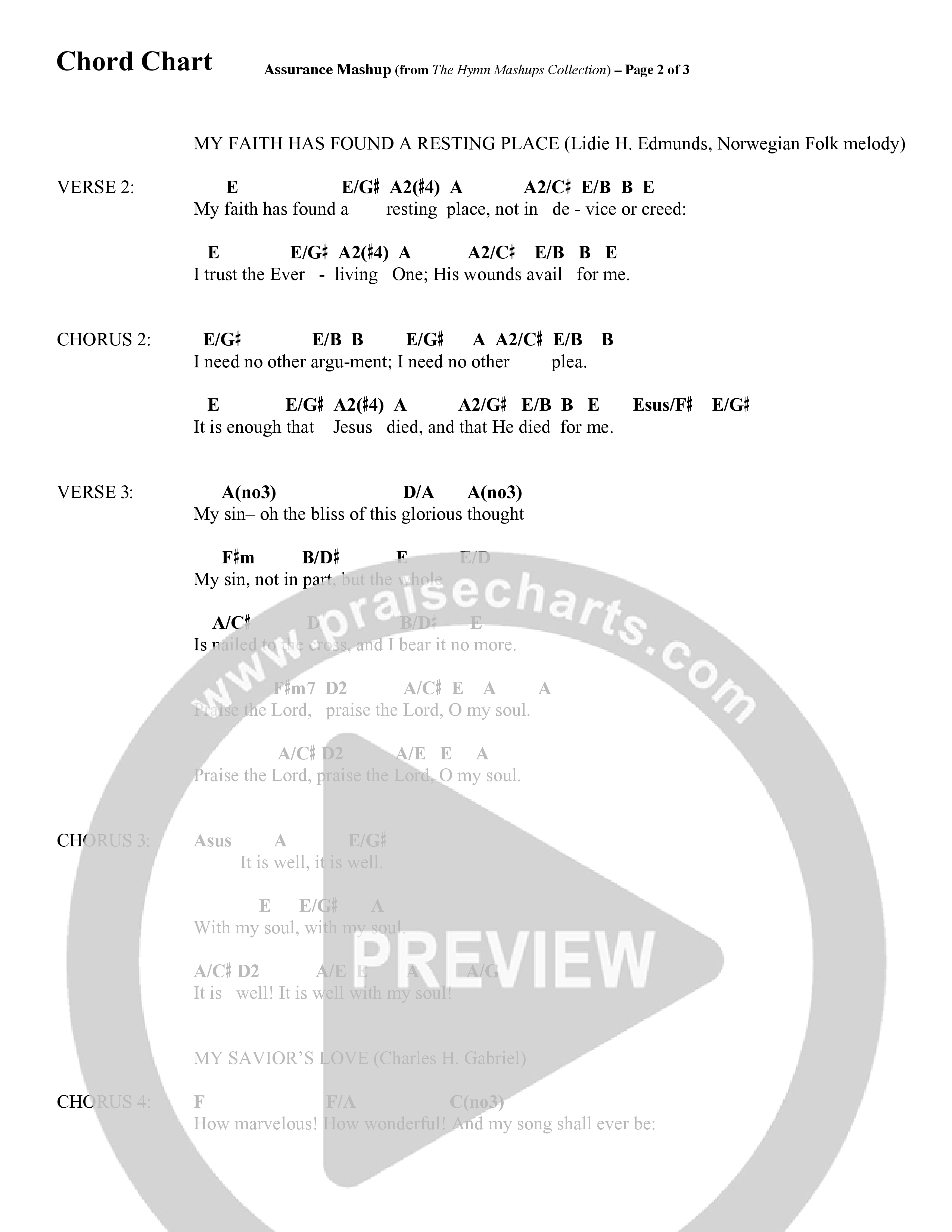 The Hymn Mashups Collection (9 Song Choral Collection) Song 2 (Lead & Chords) (Word Music Choral / Arr. Cliff Duren)