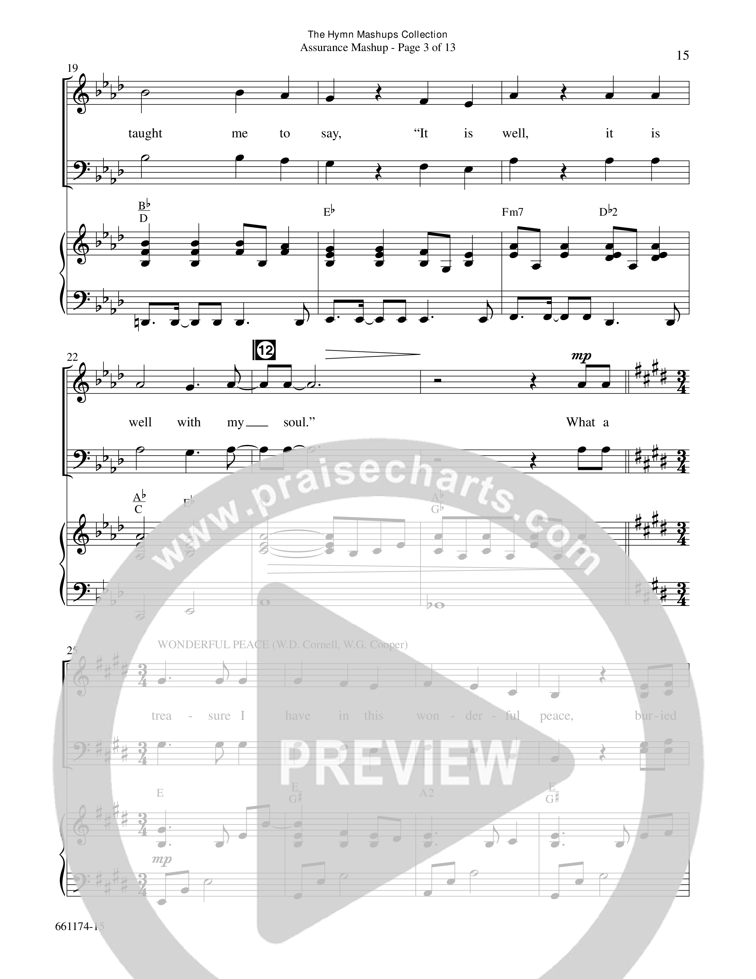 The Hymn Mashups Collection (9 Song Choral Collection) Song 2 (Piano SATB) (Word Music Choral / Arr. Cliff Duren)