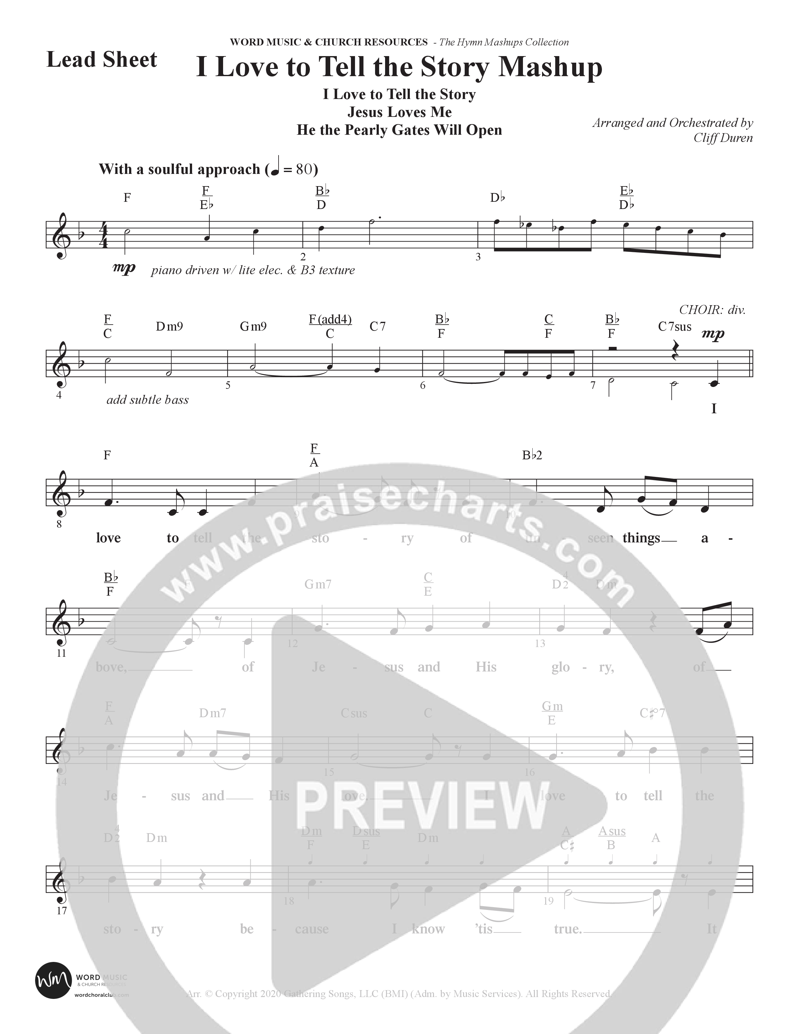 The Hymn Mashups Collection (9 Song Choral Collection) Song 3 (Lead & Chords) (Word Music Choral / Arr. Cliff Duren)