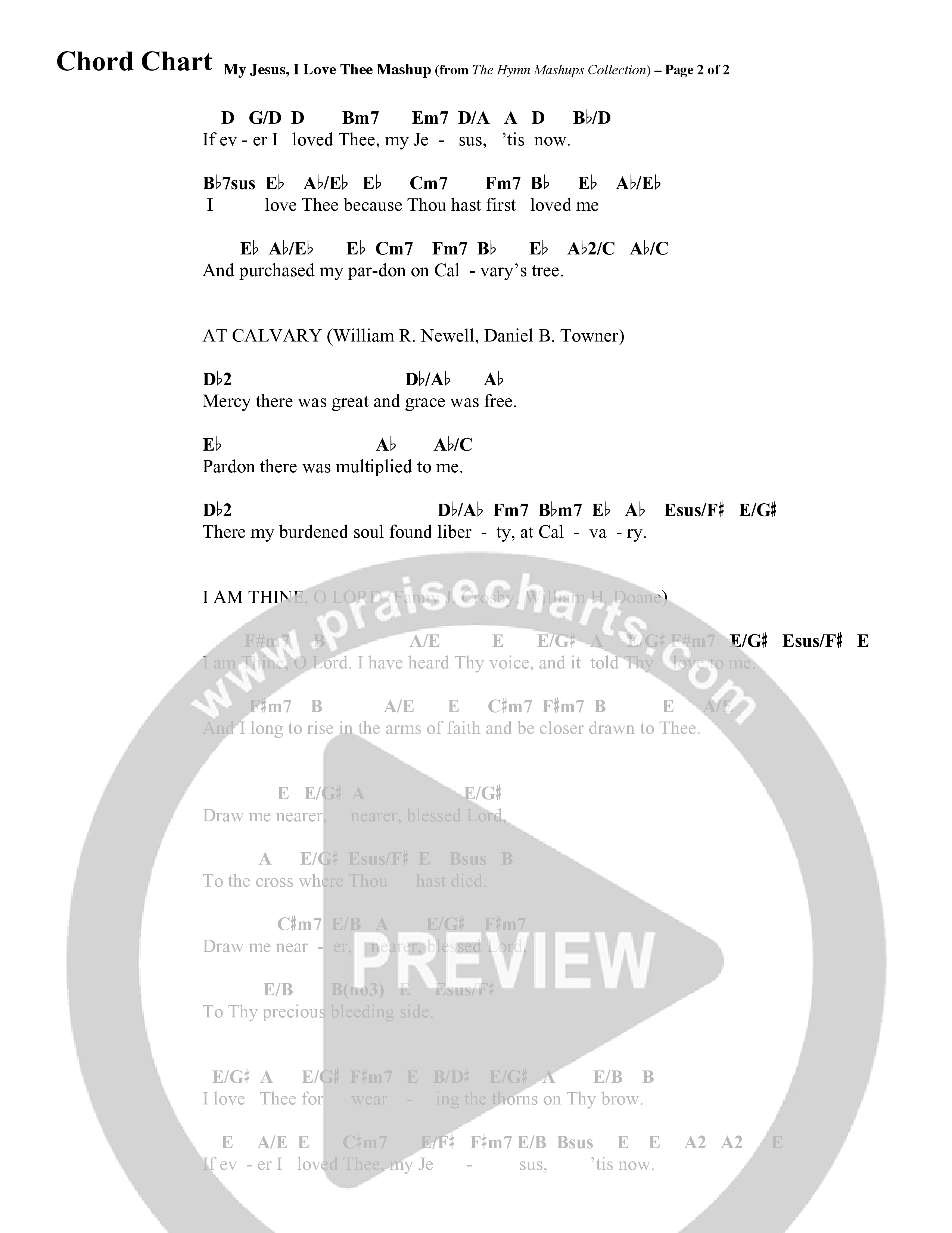 The Hymn Mashups Collection (9 Song Choral Collection) Song 4 (Lead & Chords) (Word Music Choral / Arr. Cliff Duren)