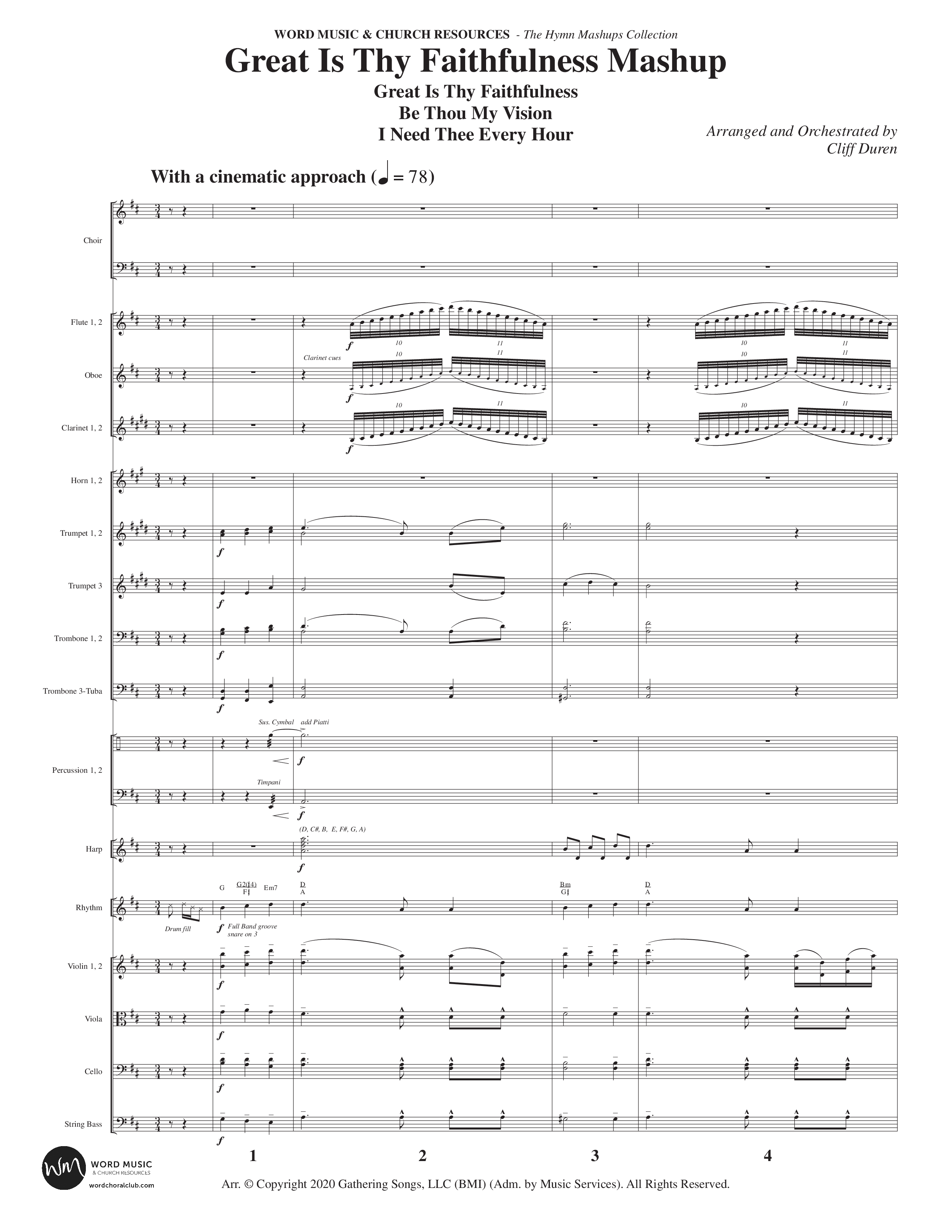 The Hymn Mashups Collection (9 Song Choral Collection) Song 6 (Orchestration) (Word Music Choral / Arr. Cliff Duren)