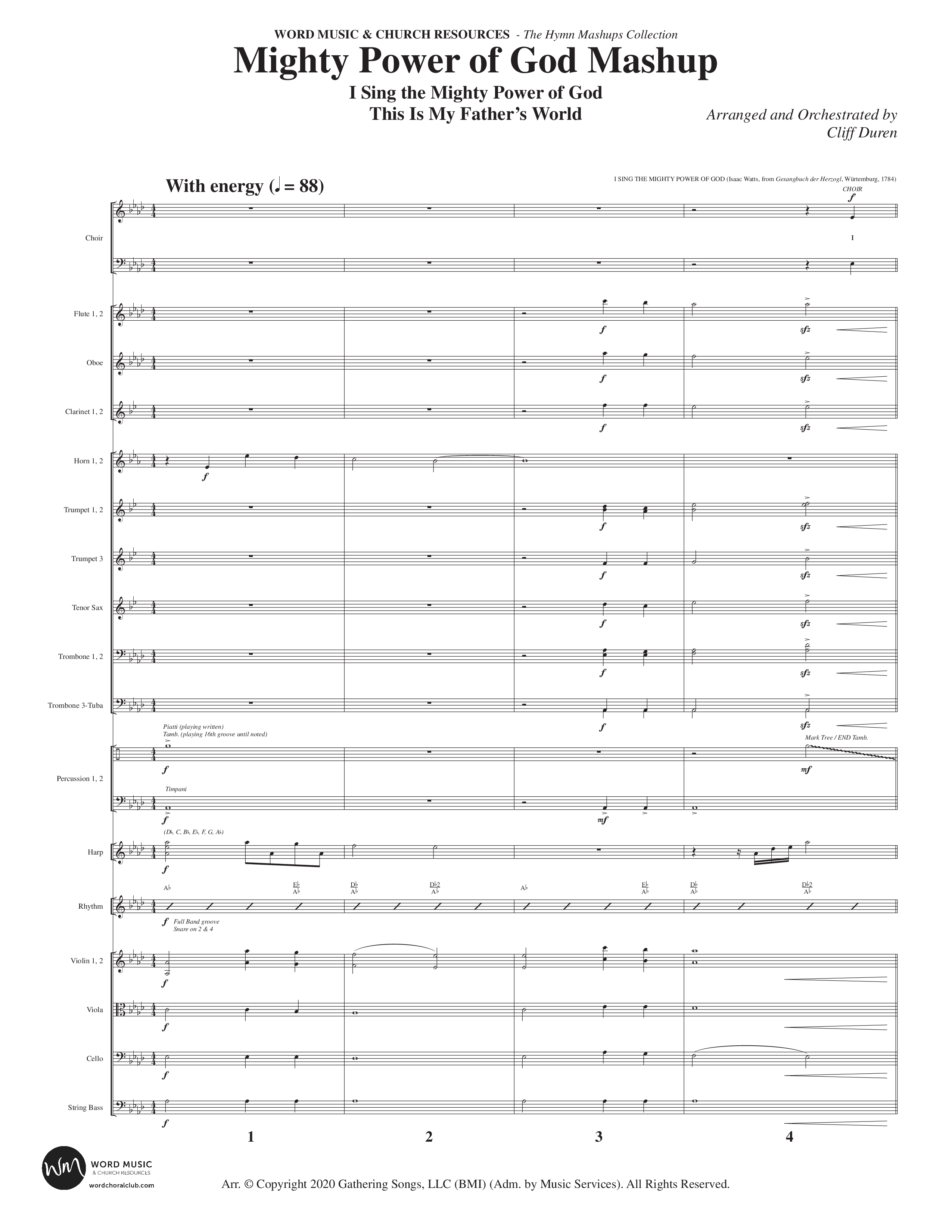 The Hymn Mashups Collection (9 Song Choral Collection) Song 7 (Orchestration) (Word Music Choral / Arr. Cliff Duren)