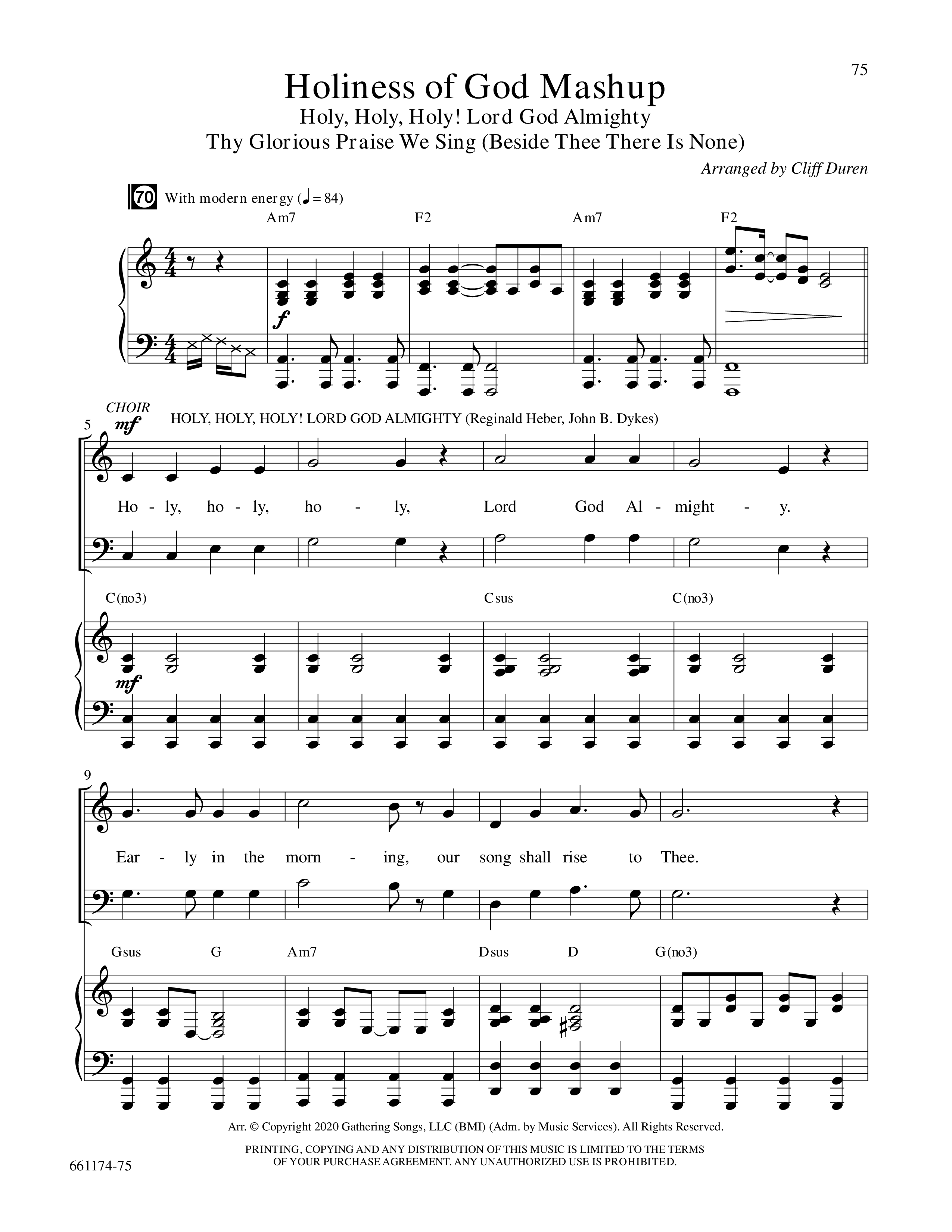 The Hymn Mashups Collection (9 Song Choral Collection) Song 8 (Piano SATB) (Word Music Choral / Arr. Cliff Duren)