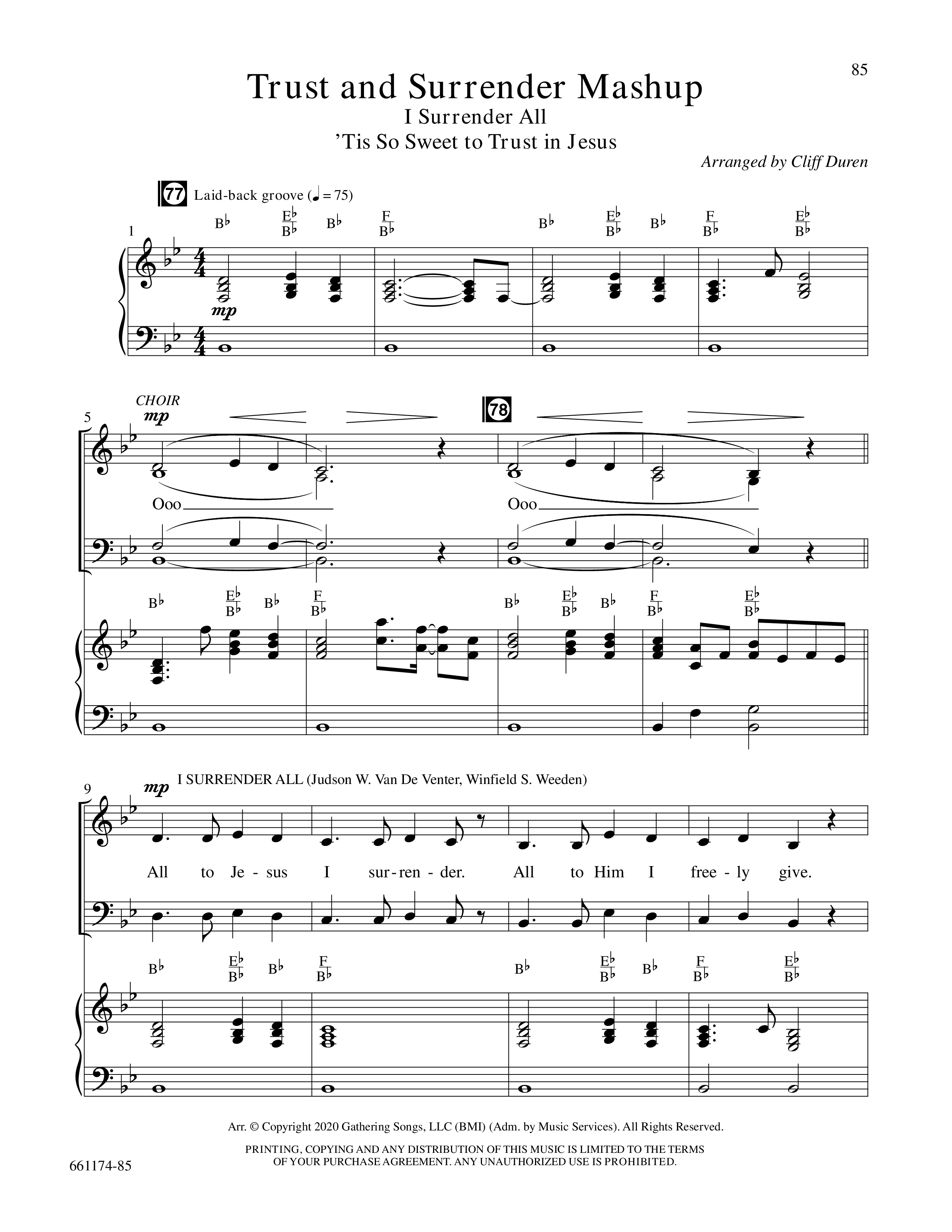 The Hymn Mashups Collection (9 Song Choral Collection) Song 9 (Piano SATB) (Word Music Choral / Arr. Cliff Duren)