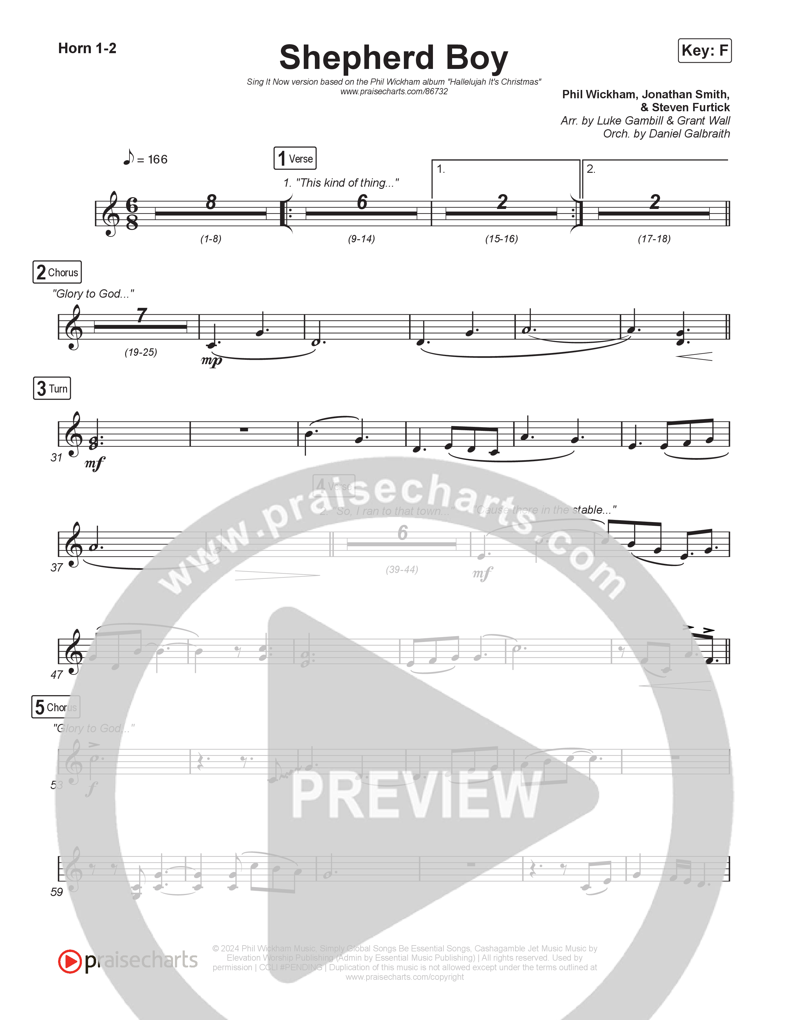 Shepherd Boy (Sing It Now) Brass Pack (Phil Wickham / Arr. Luke Gambill)