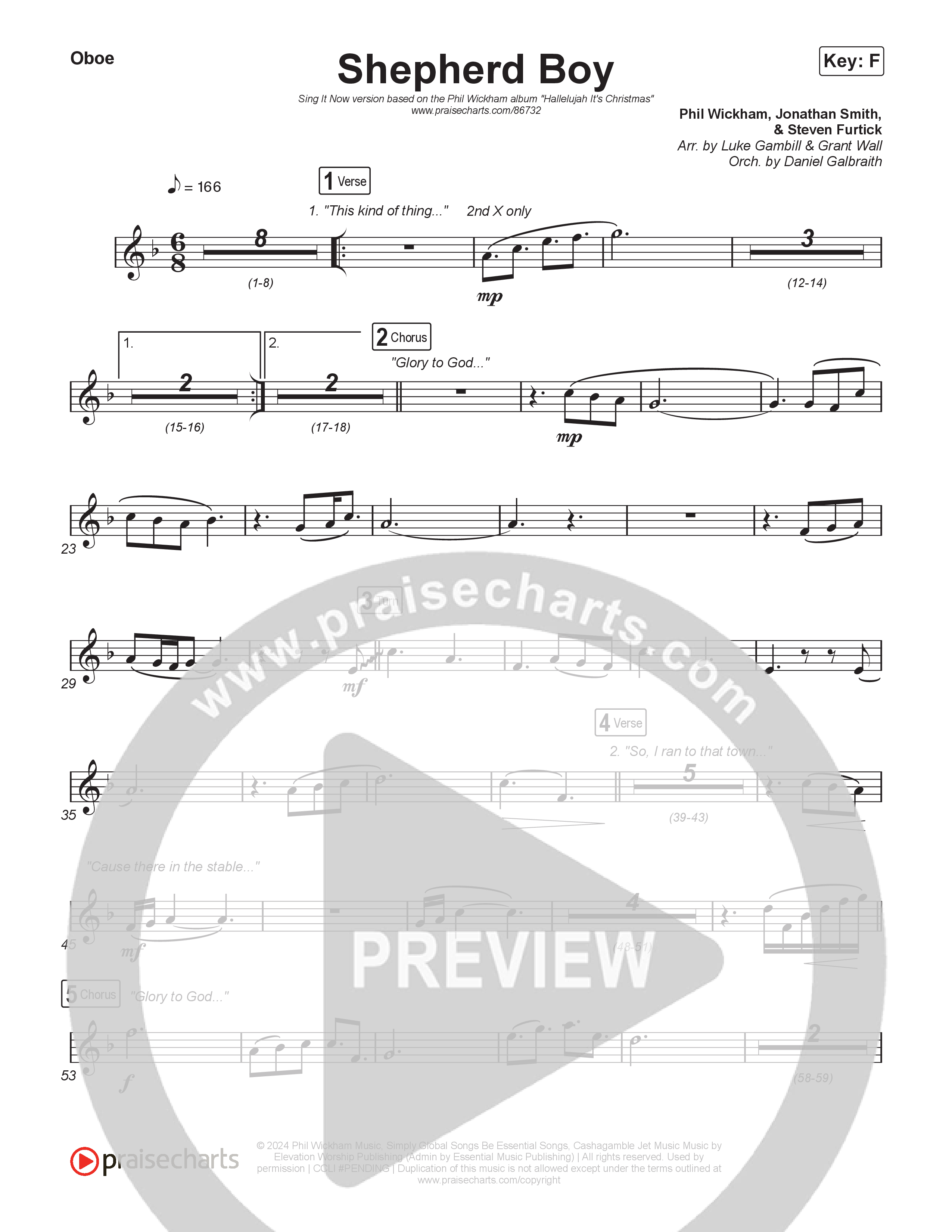 Shepherd Boy (Sing It Now) Wind Pack (Phil Wickham / Arr. Luke Gambill)