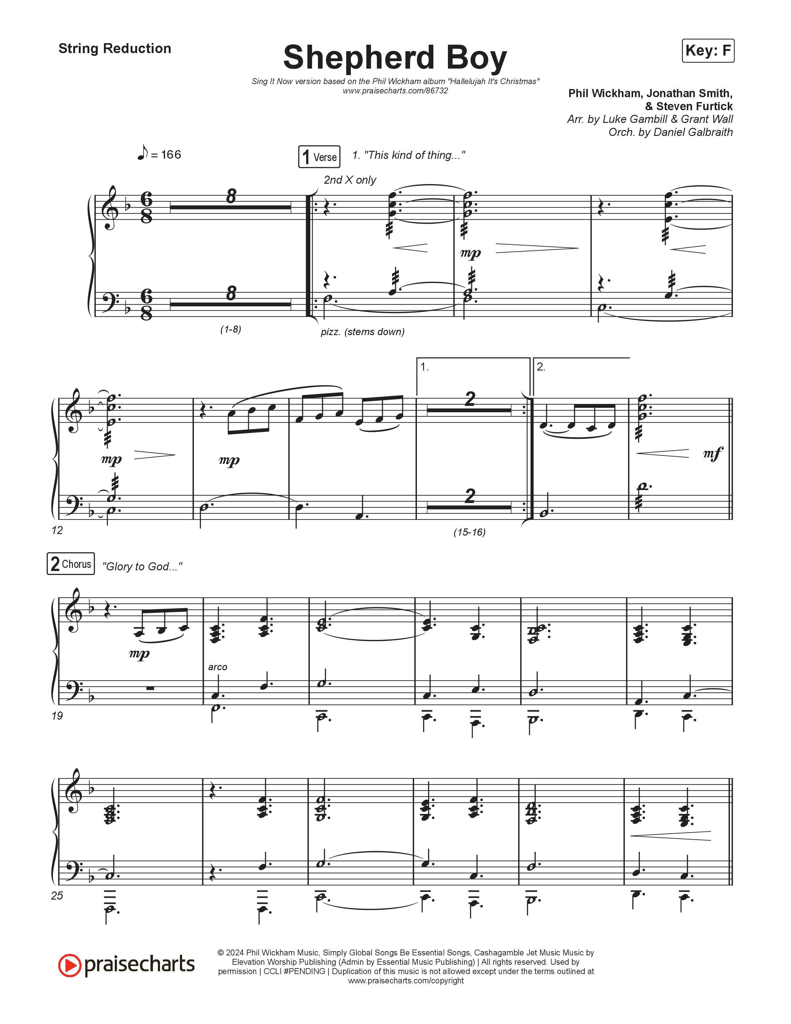 Shepherd Boy (Sing It Now) String Reduction (Phil Wickham / Arr. Luke Gambill)