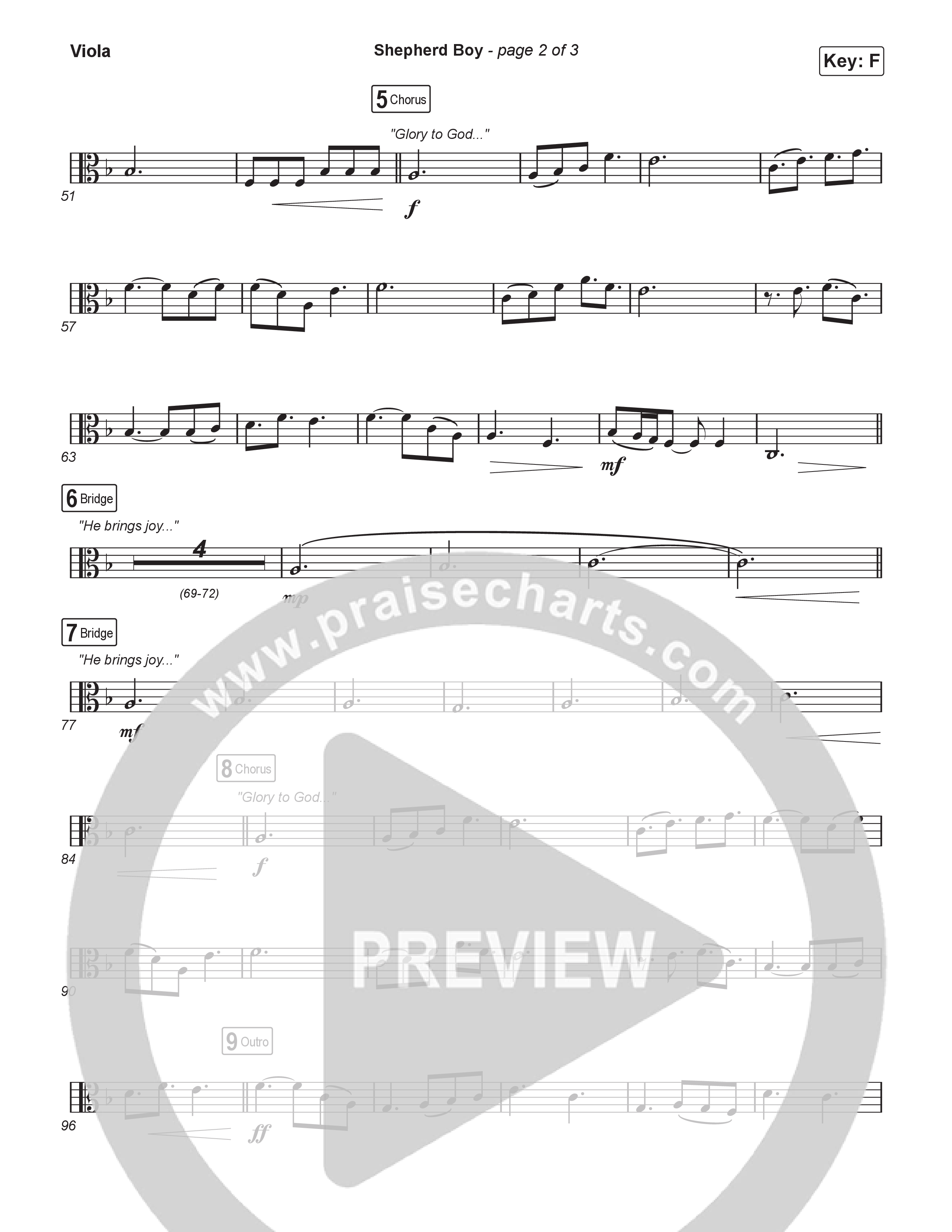 Shepherd Boy (Sing It Now) Viola (Phil Wickham / Arr. Luke Gambill)