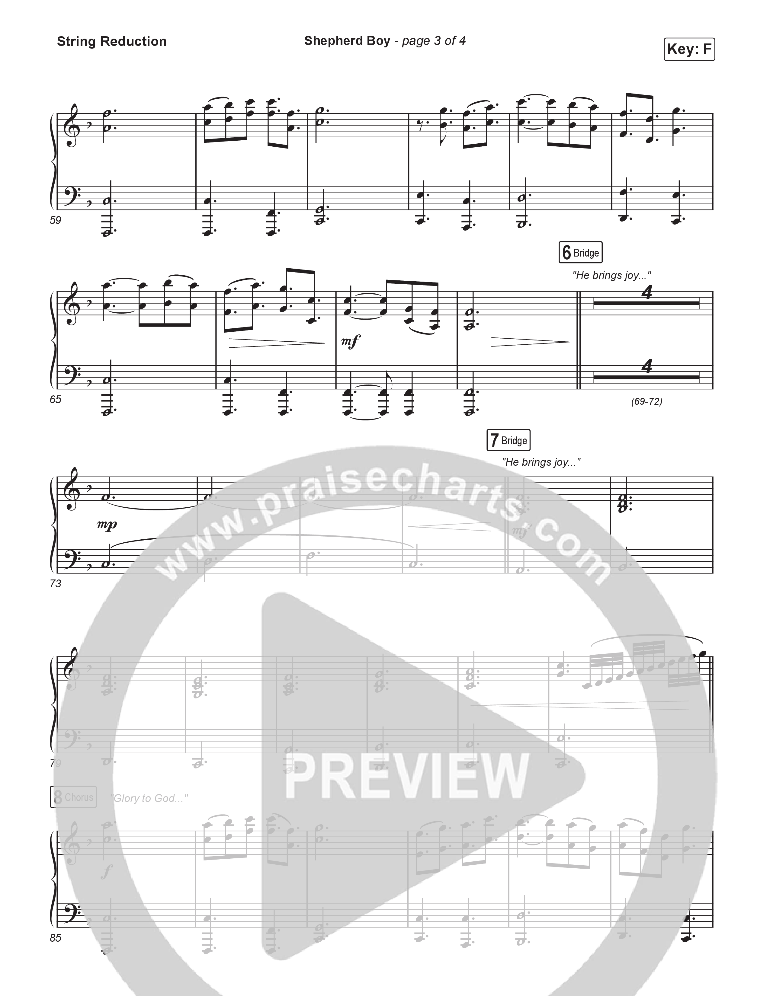 Shepherd Boy (Worship Choir/SAB) String Reduction (Phil Wickham / Arr. Luke Gambill)