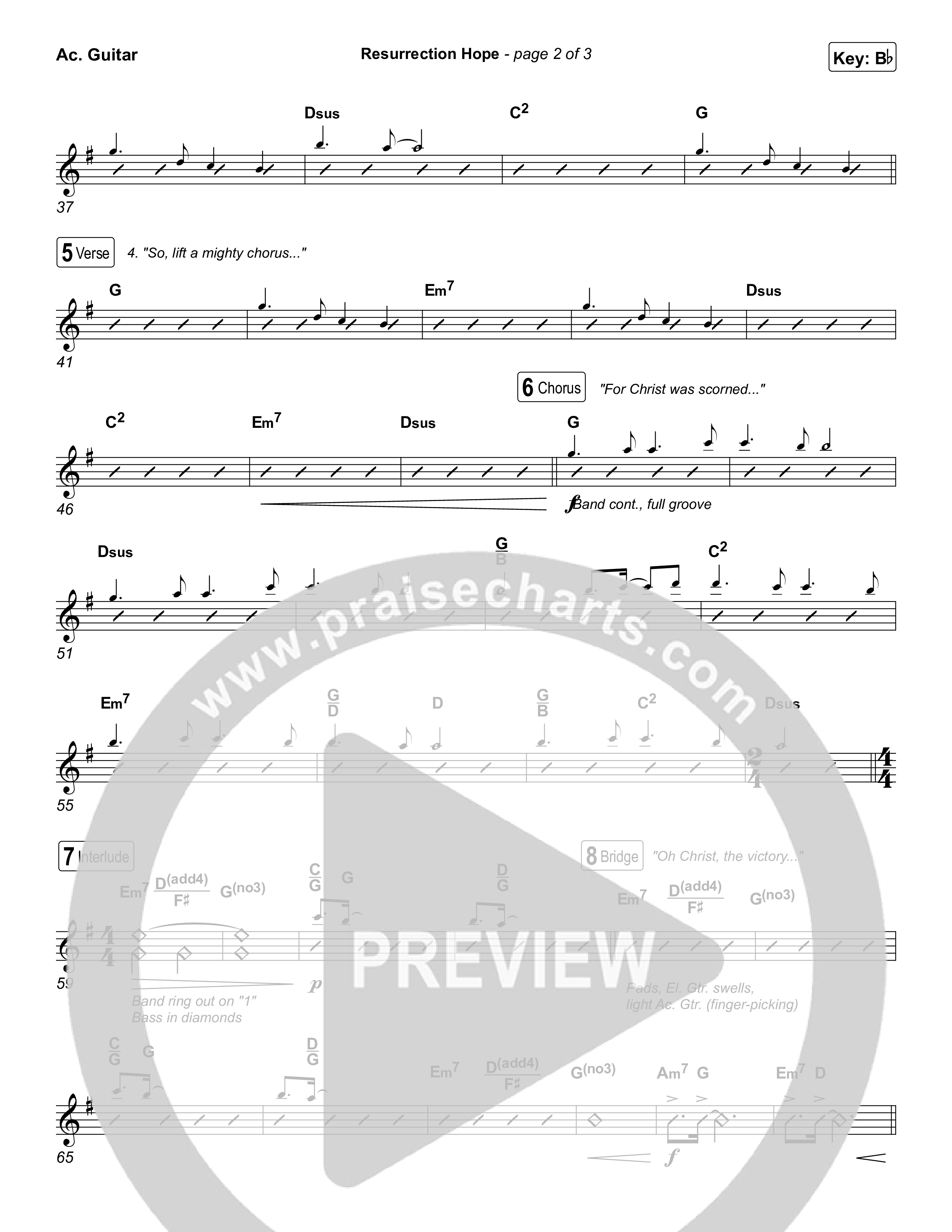 Resurrection Hope Acoustic Guitar (Aaron Williams)