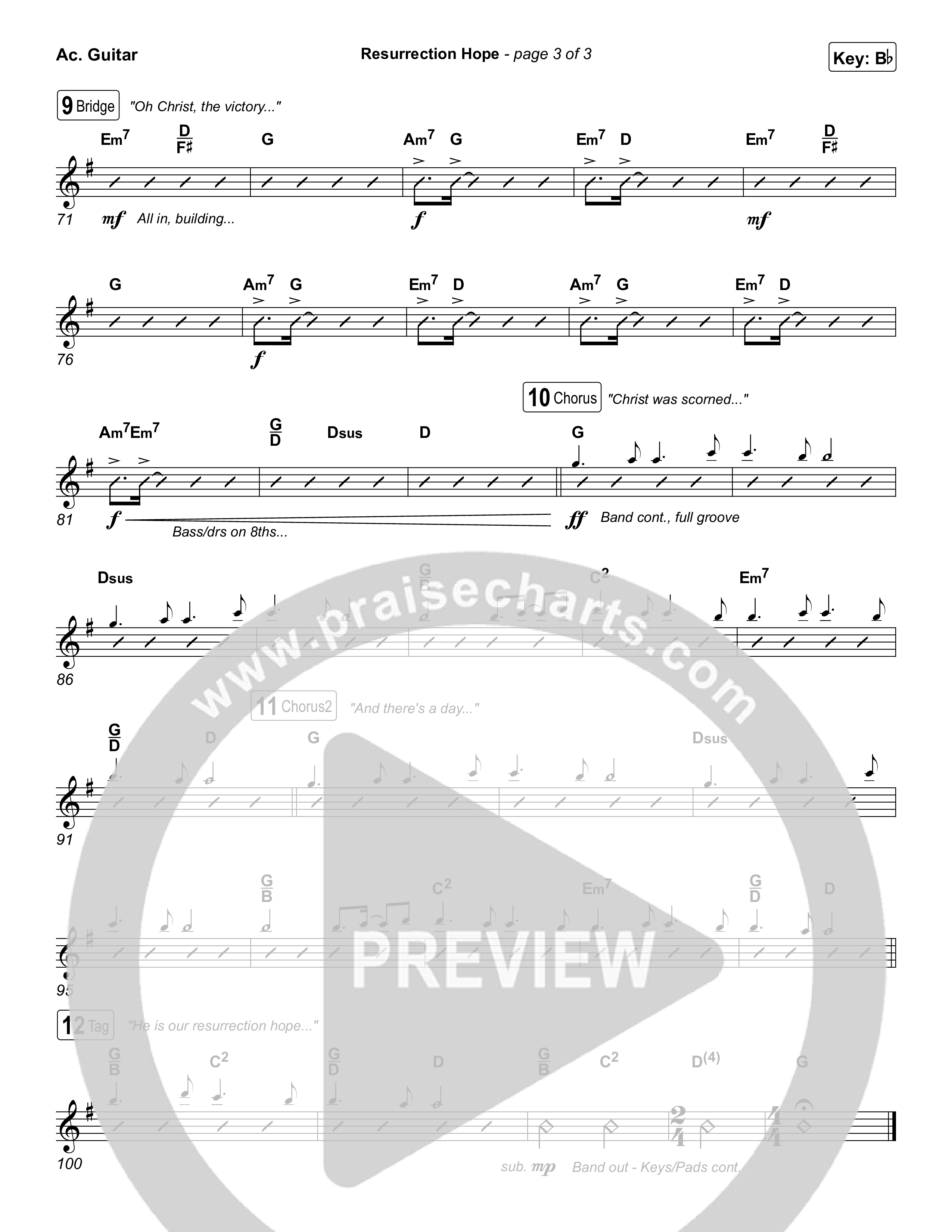 Resurrection Hope Acoustic Guitar (Aaron Williams)