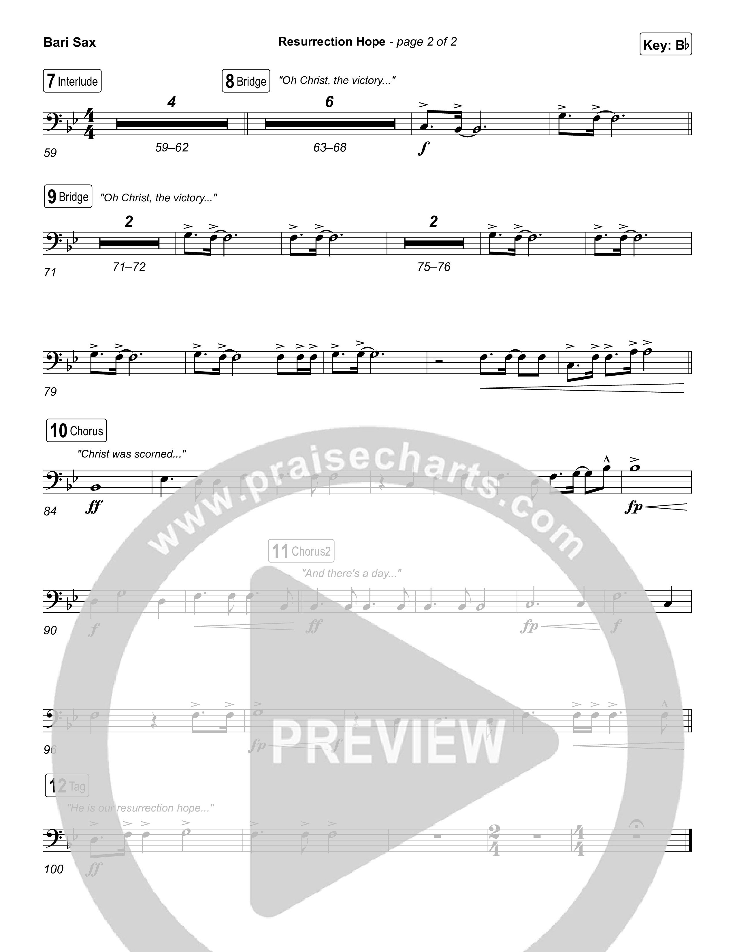 Resurrection Hope Bari Sax (Aaron Williams)