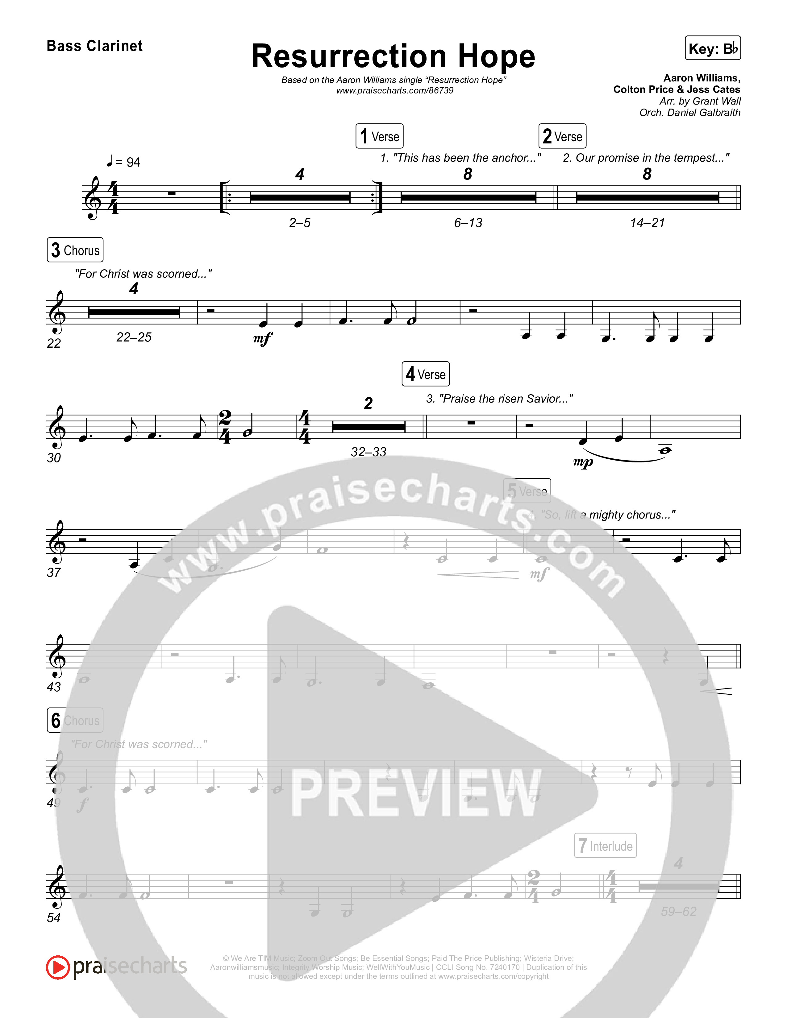 Resurrection Hope Bass Clarinet (Aaron Williams)