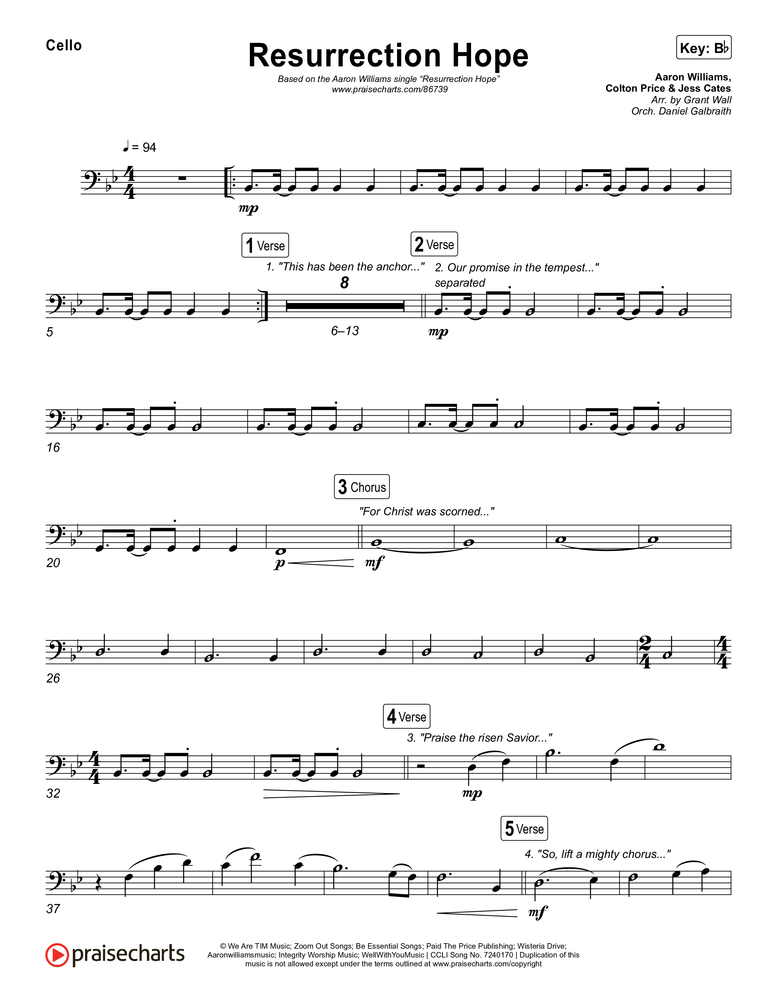 Resurrection Hope Cello (Aaron Williams)