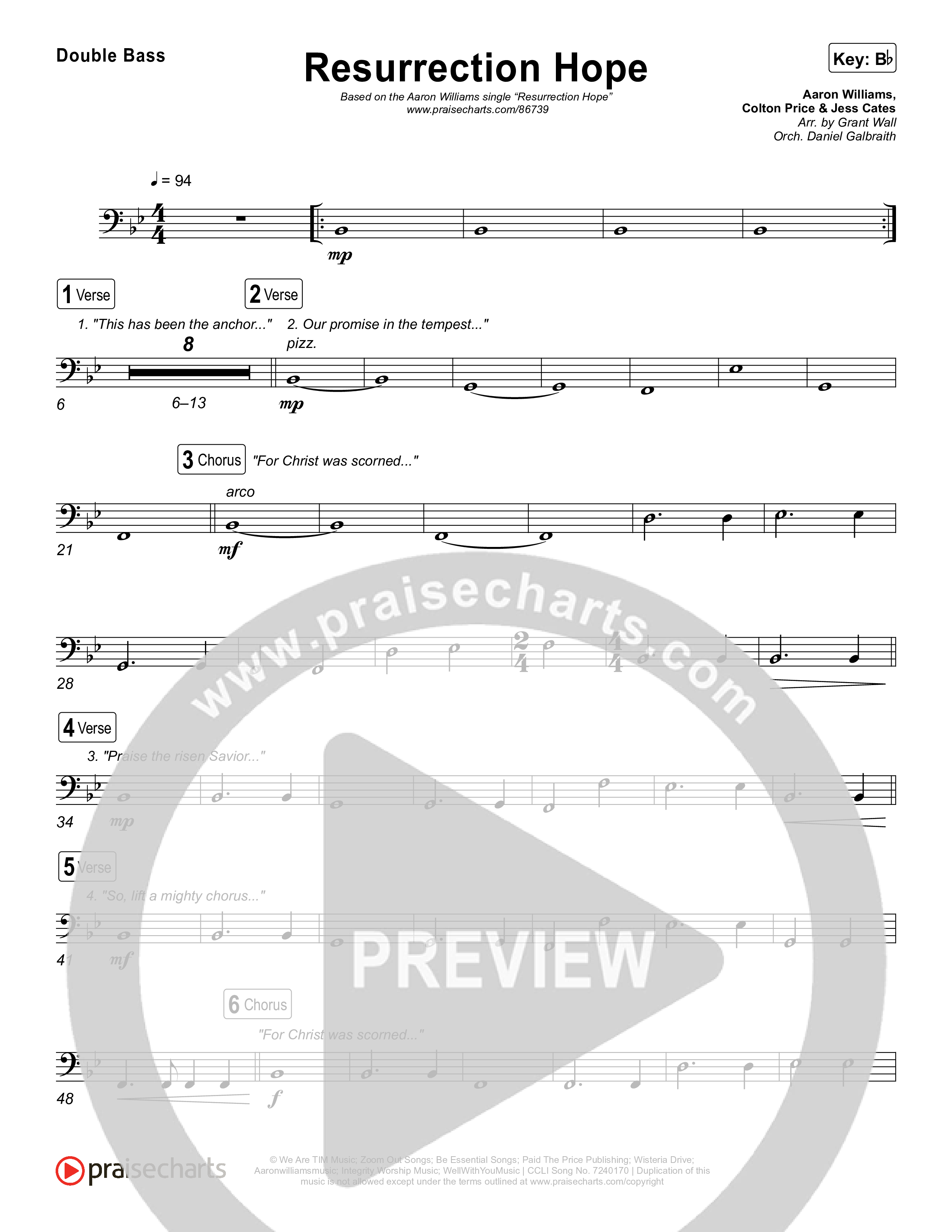 Resurrection Hope String Bass (Aaron Williams)