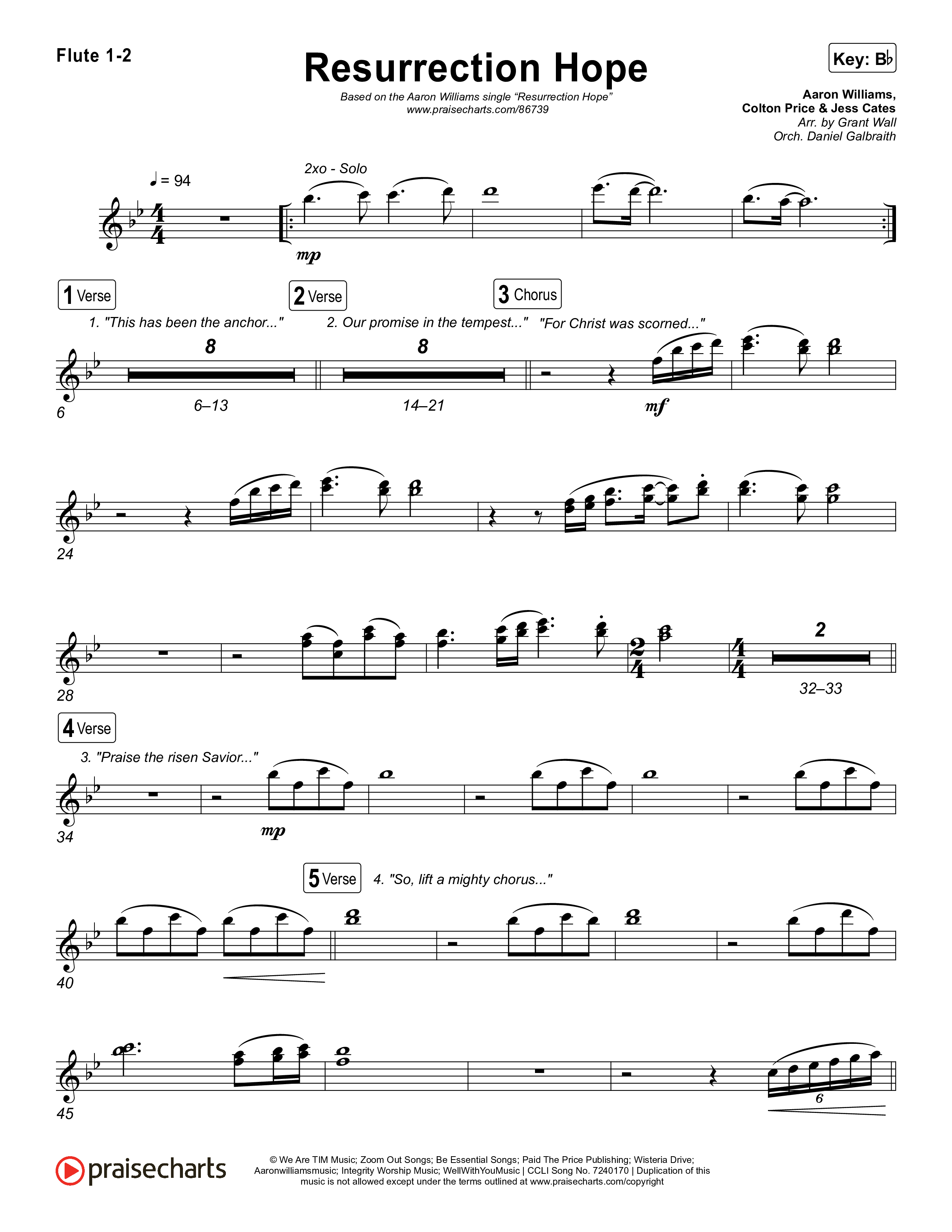 Resurrection Hope Flute 1,2 (Aaron Williams)