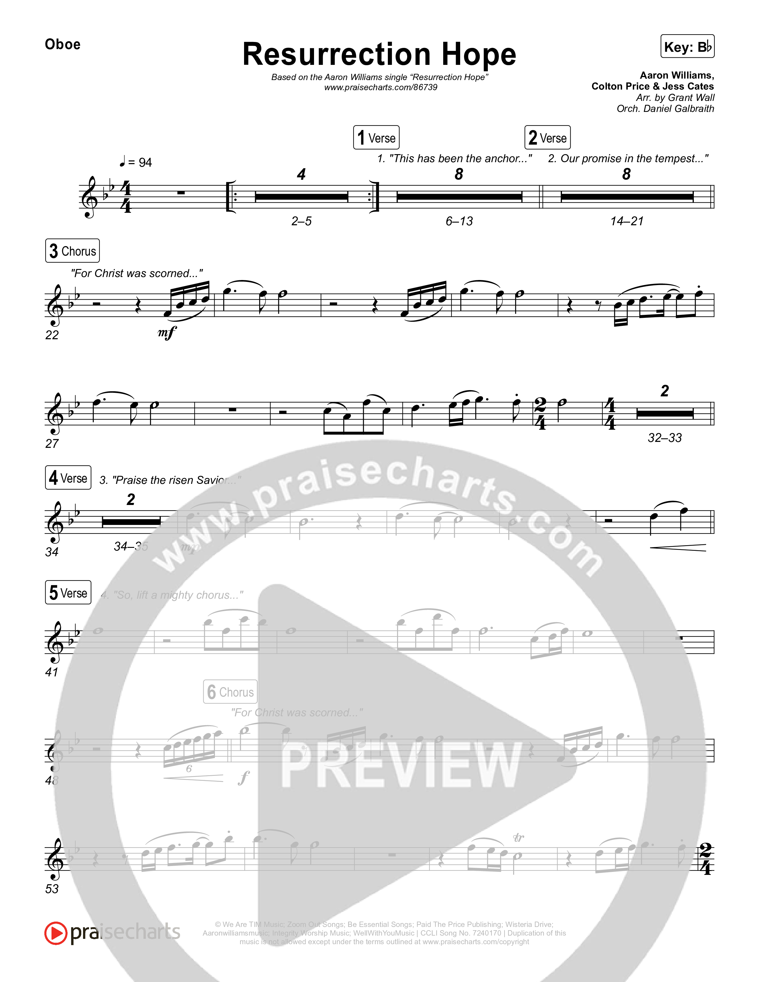 Resurrection Hope Oboe (Aaron Williams)