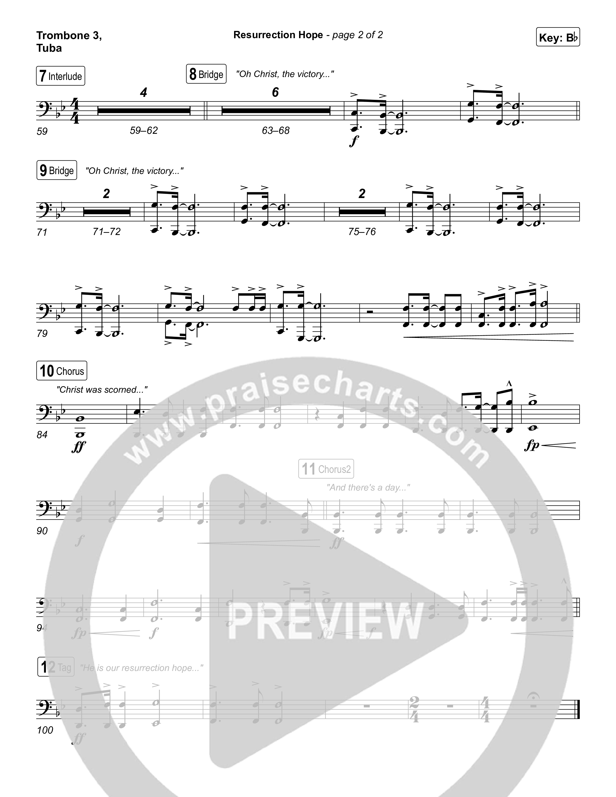 Resurrection Hope Trombone 3/Tuba (Aaron Williams)