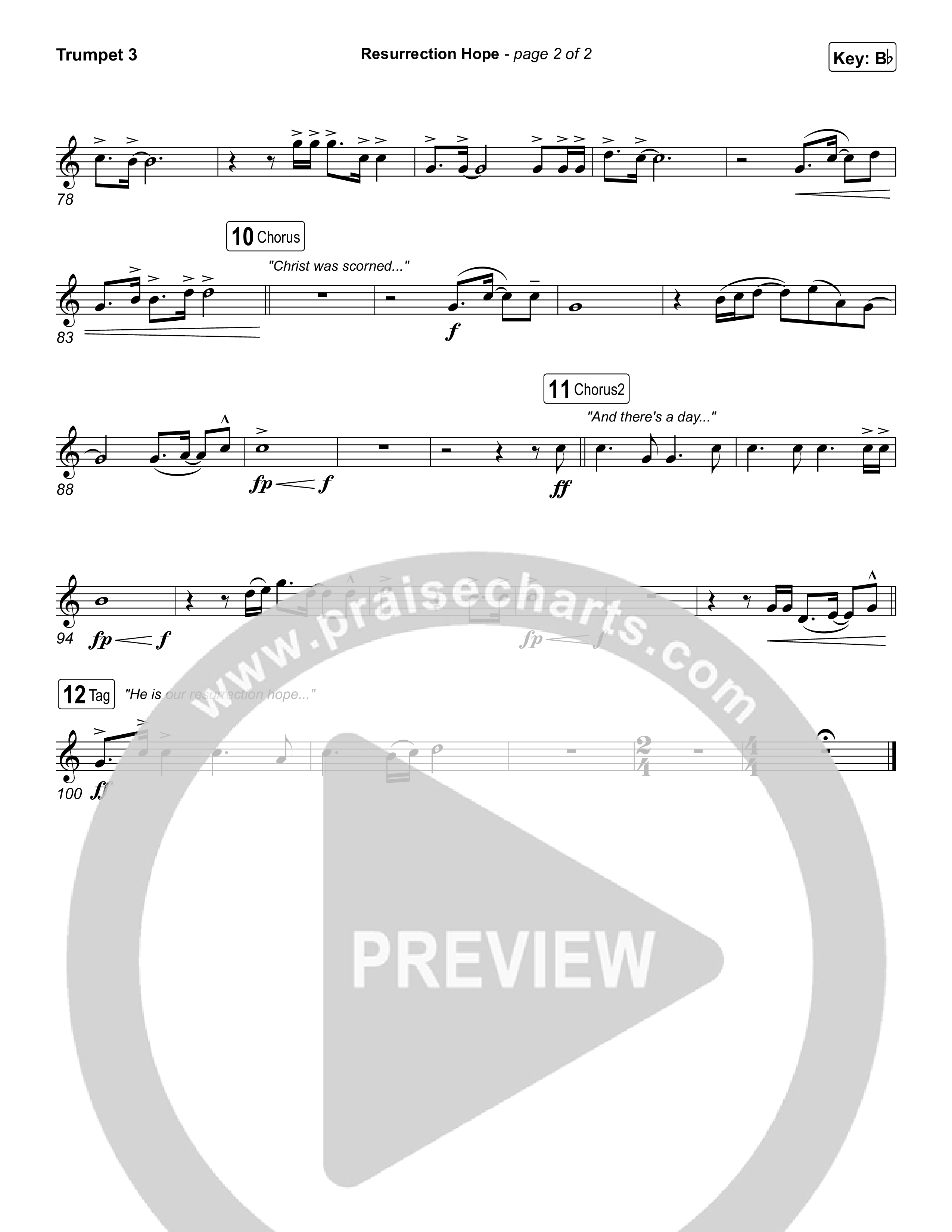 Resurrection Hope Trumpet 3 (Aaron Williams)