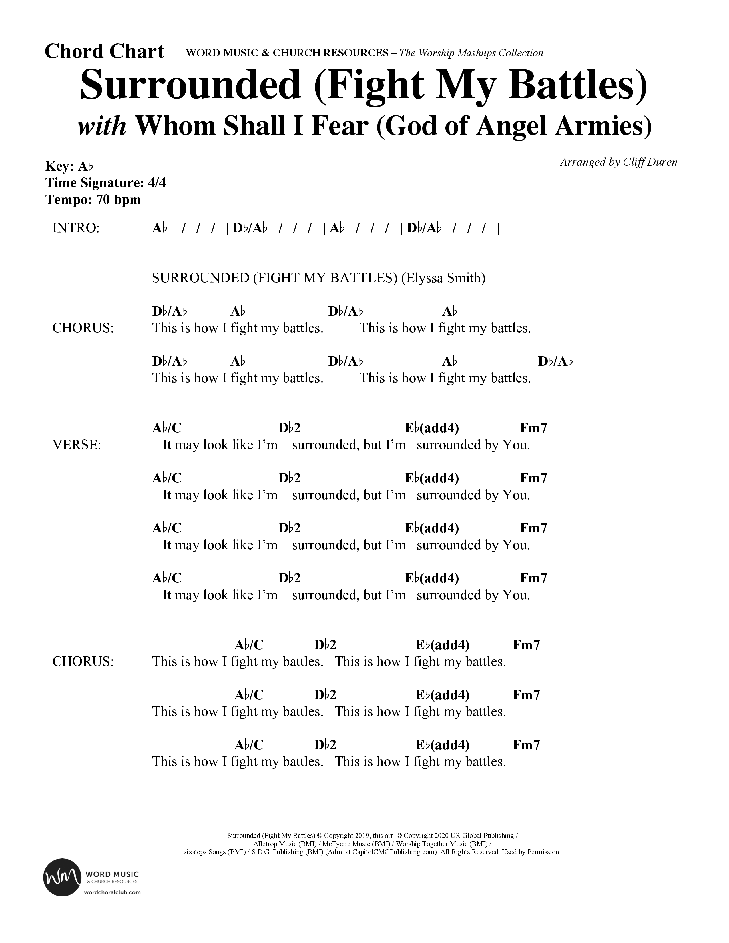 The Worship Mashups Collection (9 Song Choral Collection) Song 3 (Lead & Chords) (Word Music Choral / Arr. Cliff Duren)