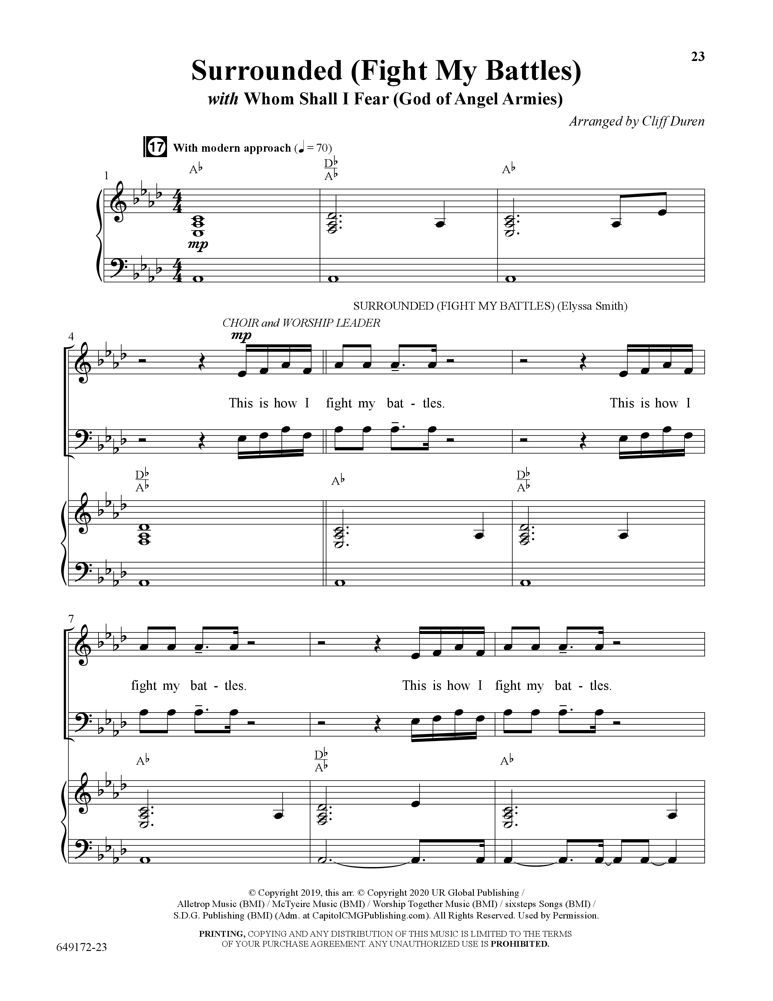 The Worship Mashups Collection (9 Song Choral Collection) Song 3 (Piano SATB) (Word Music Choral / Arr. Cliff Duren)