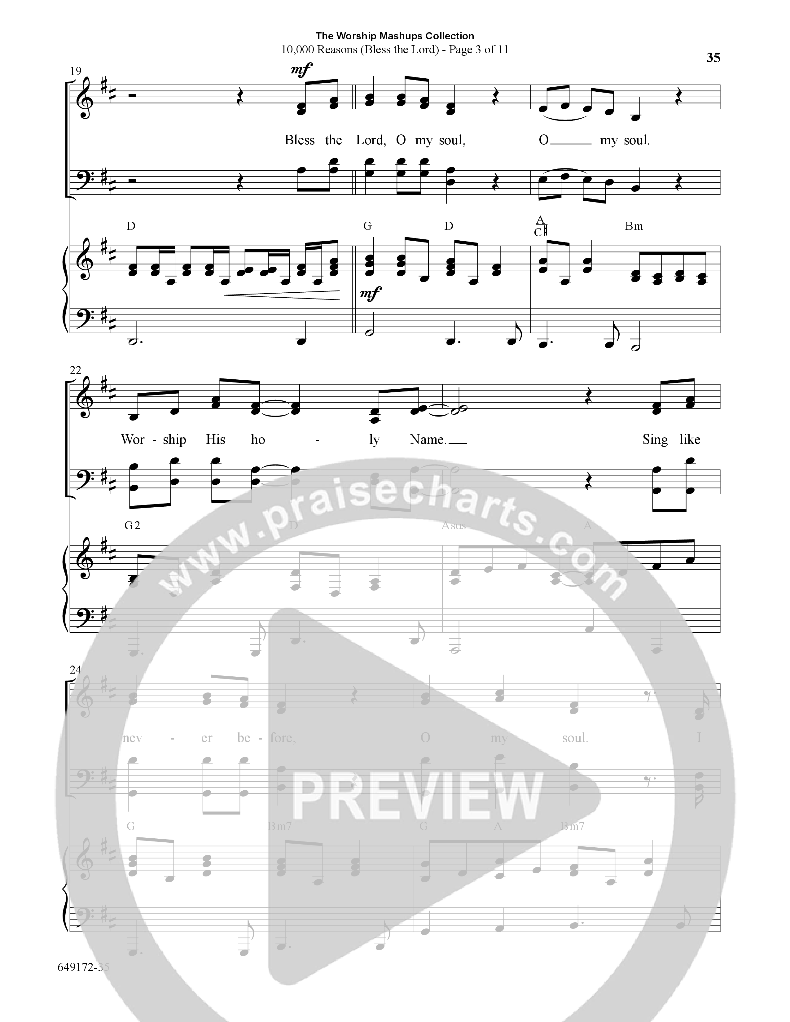 The Worship Mashups Collection (9 Song Choral Collection) Song 4 (Piano SATB) (Word Music Choral / Arr. Cliff Duren)