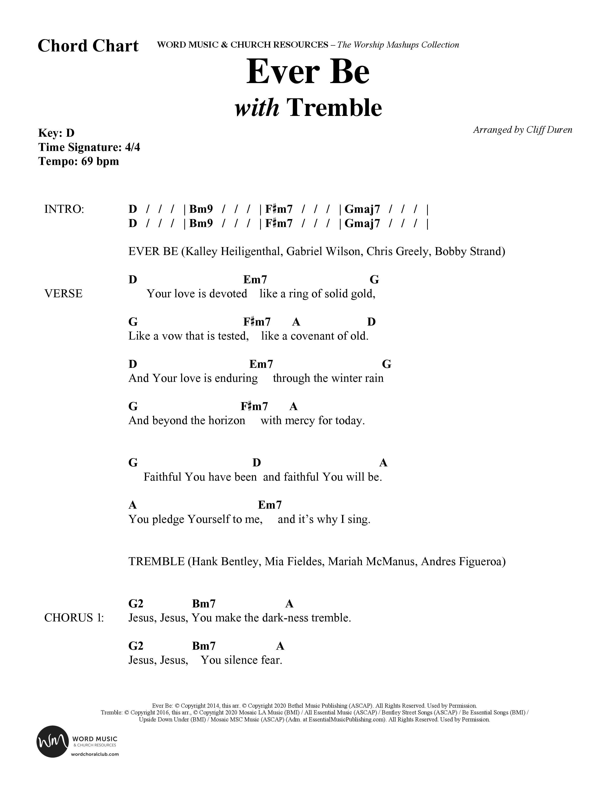 The Worship Mashups Collection (9 Song Choral Collection) Song 5 (Lead & Chords) (Word Music Choral / Arr. Cliff Duren)