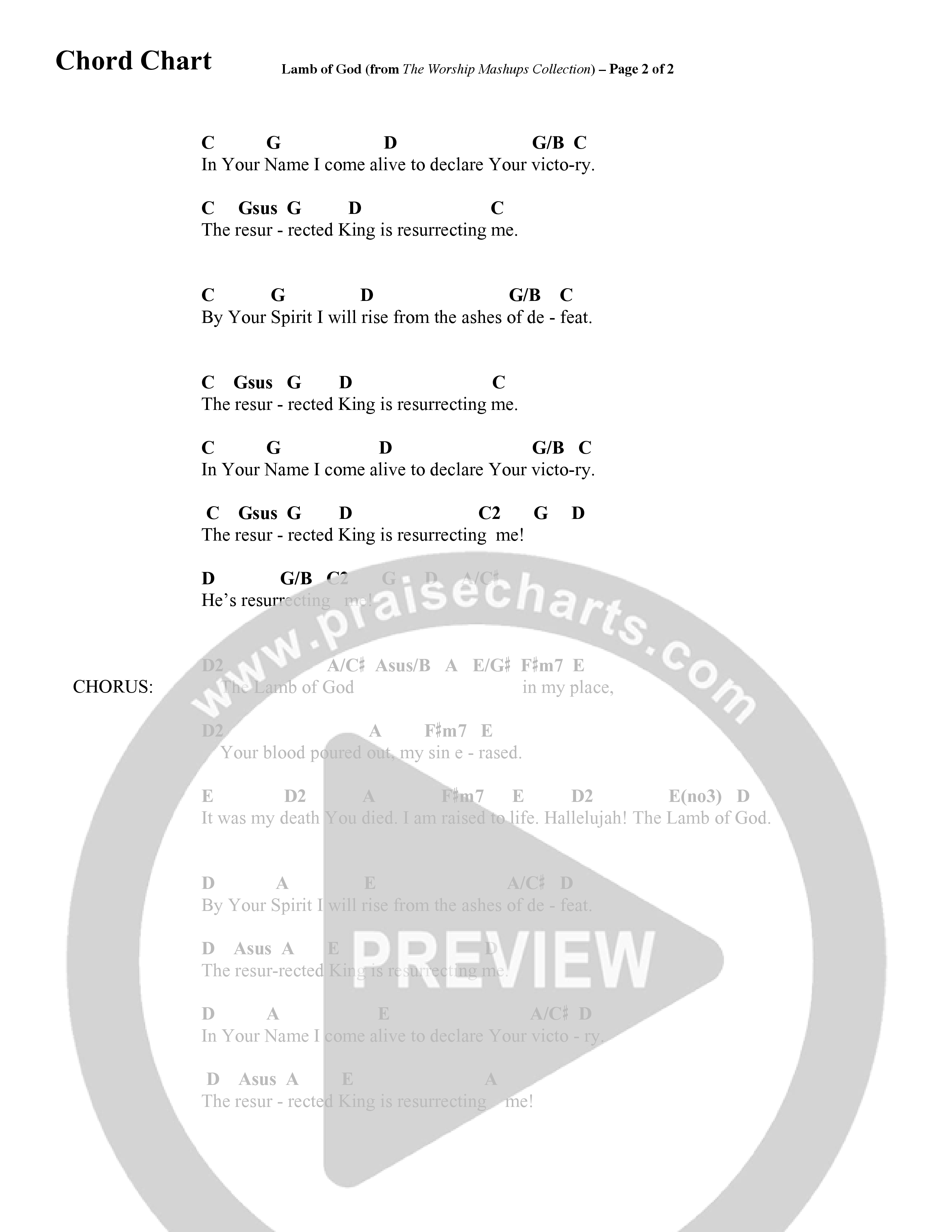 The Worship Mashups Collection (9 Song Choral Collection) Song 6 (Lead & Chords) (Word Music Choral / Arr. Cliff Duren)