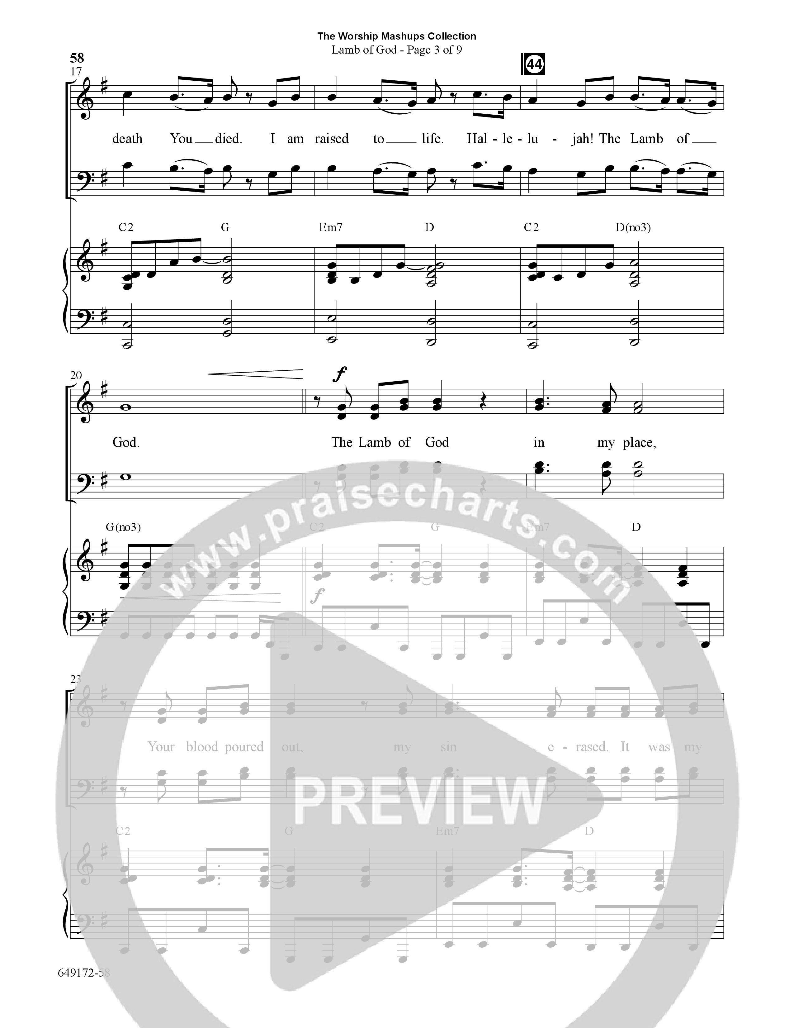 The Worship Mashups Collection (9 Song Choral Collection) Song 6 (Piano SATB) (Word Music Choral / Arr. Cliff Duren)